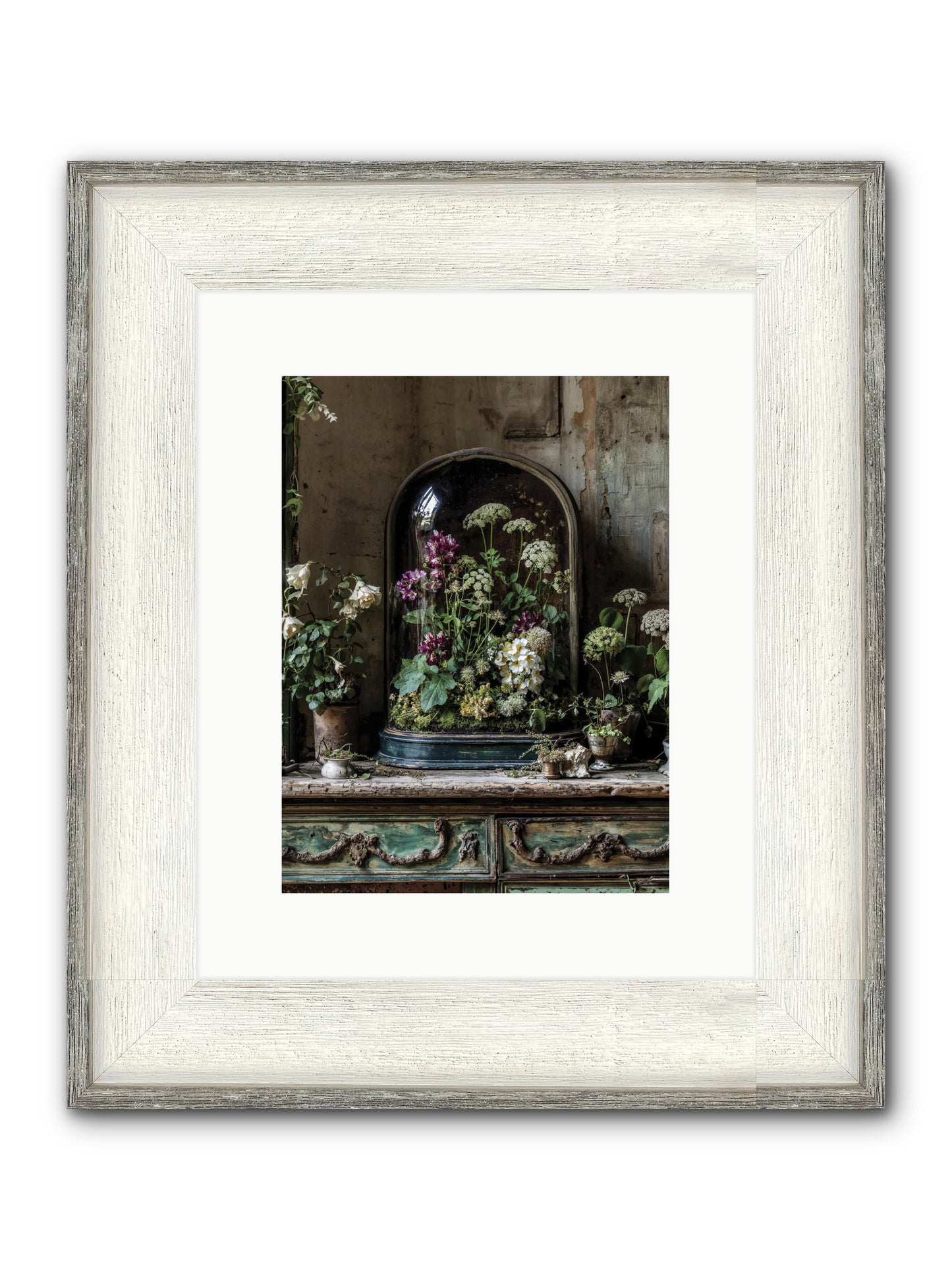 Lucid Dream Conservatory Framed Print - Driftwood White 9x12