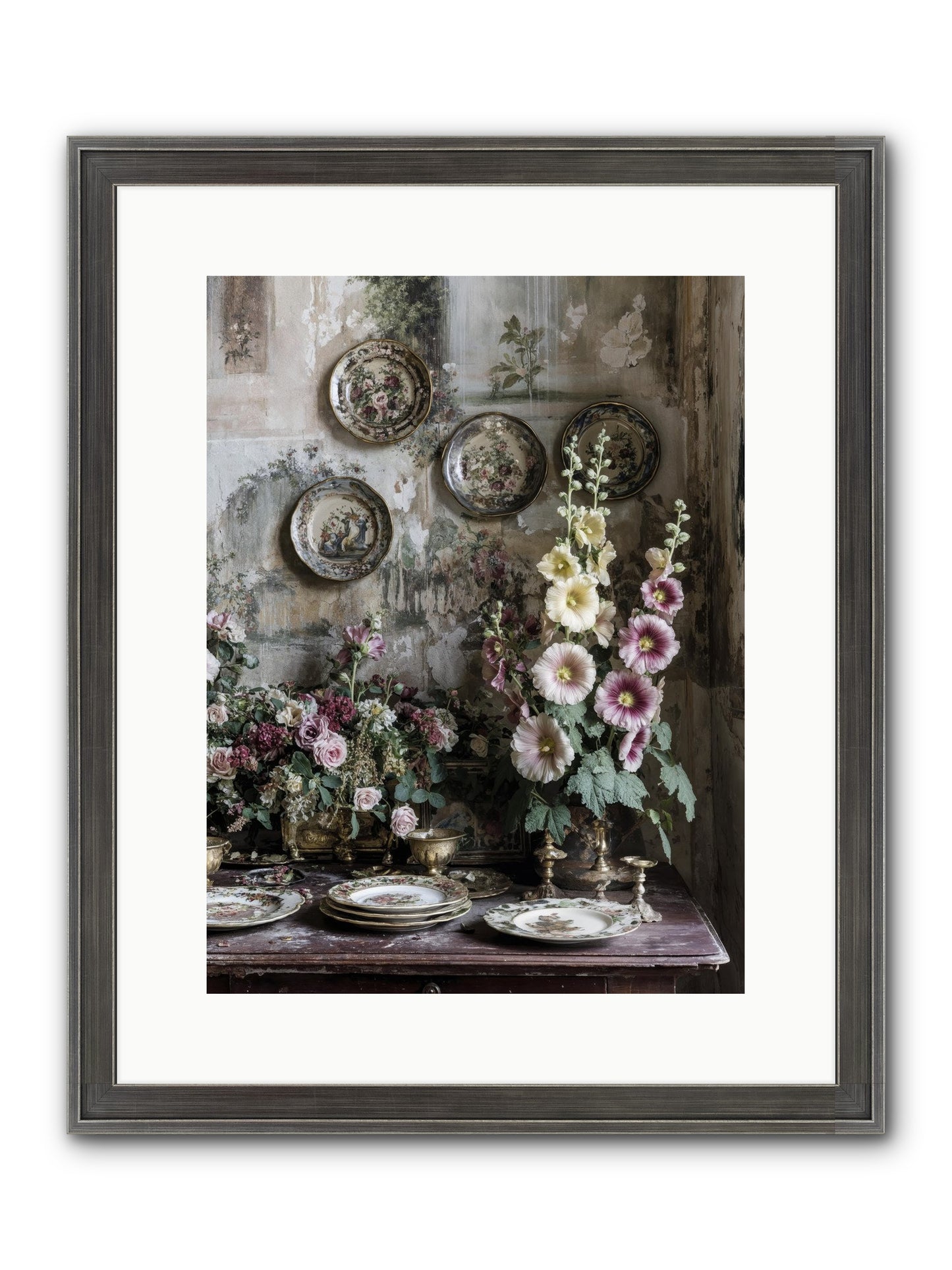 Lucille Framed Print - Slimwoods Black/Silver 12x16