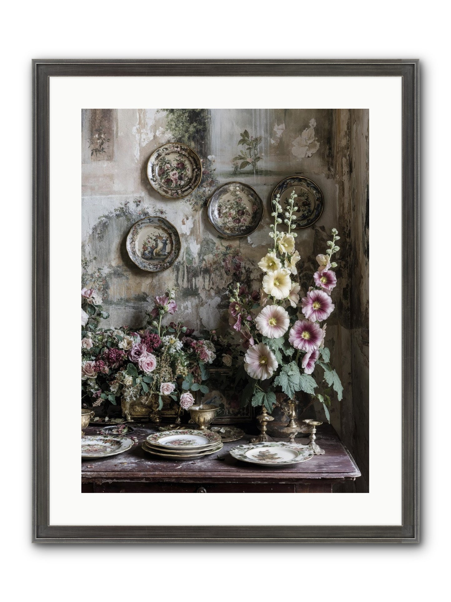 Lucille Framed Print - Slimwoods Black/Silver 18x24
