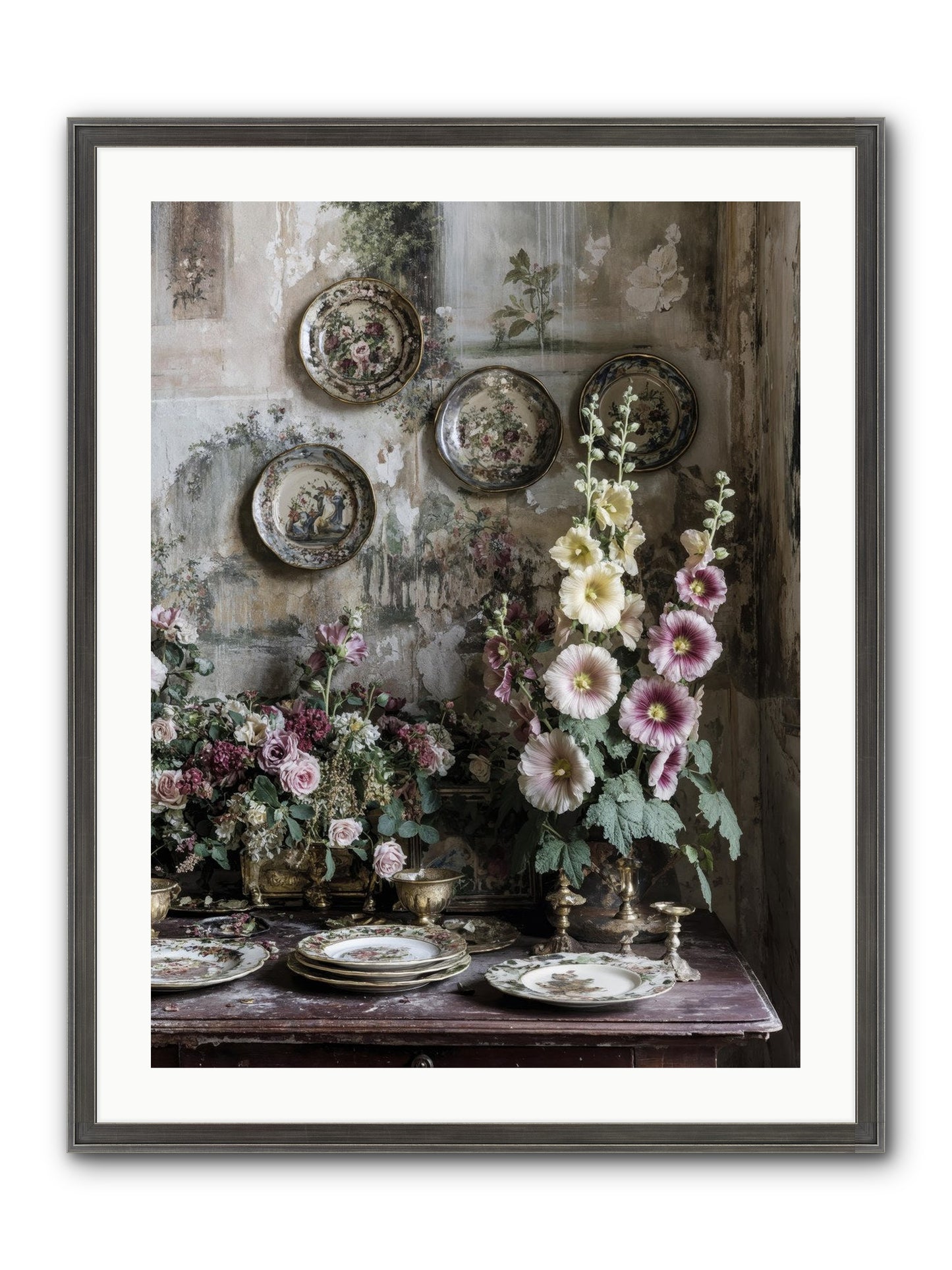 Lucille Framed Print - Slimwoods Black/Silver 24x32