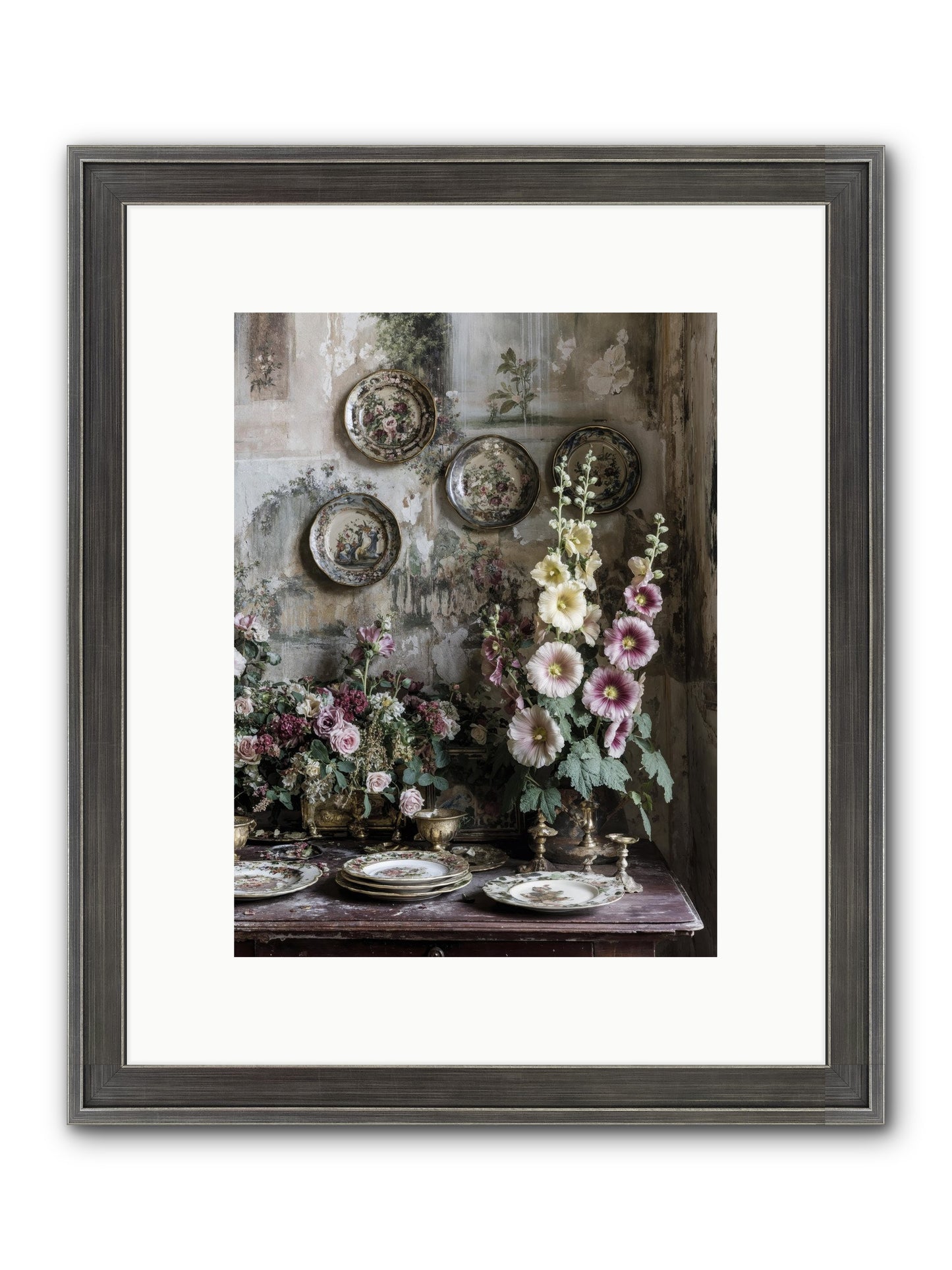 Lucille Framed Print - Slimwoods Black/Silver 9x12