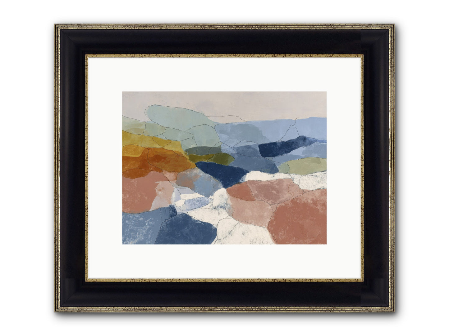Lumenary Framed Print - Black & Gold 12x9