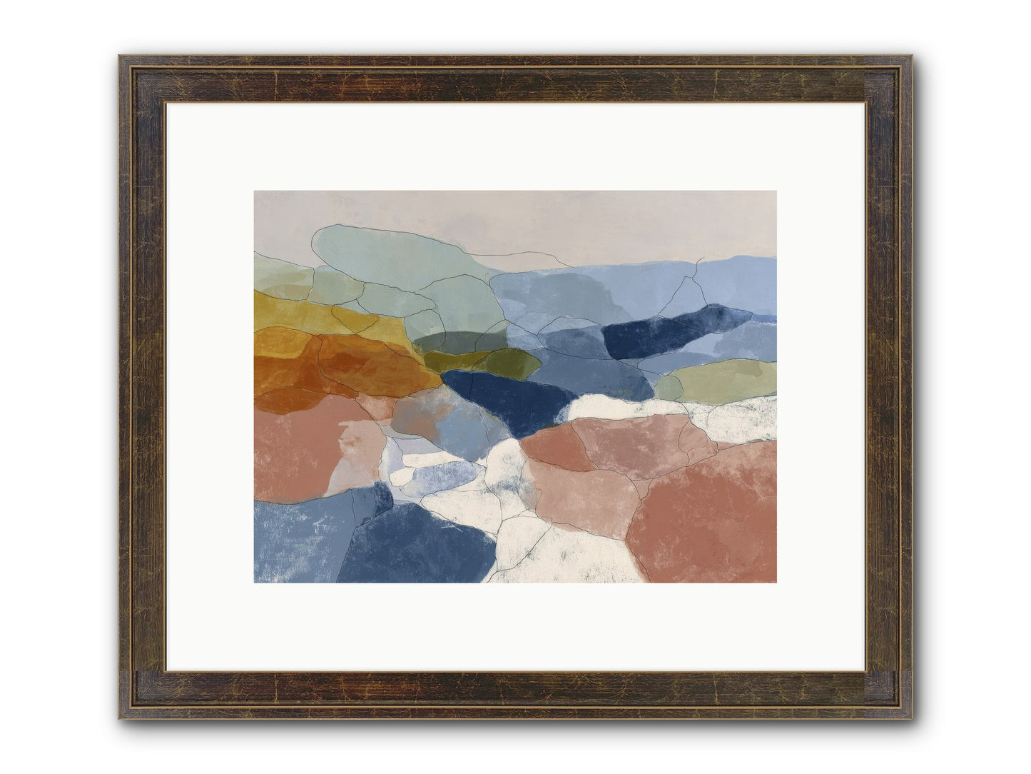 Lumenary Framed Print - Slimwoods Black/Gold 12x9