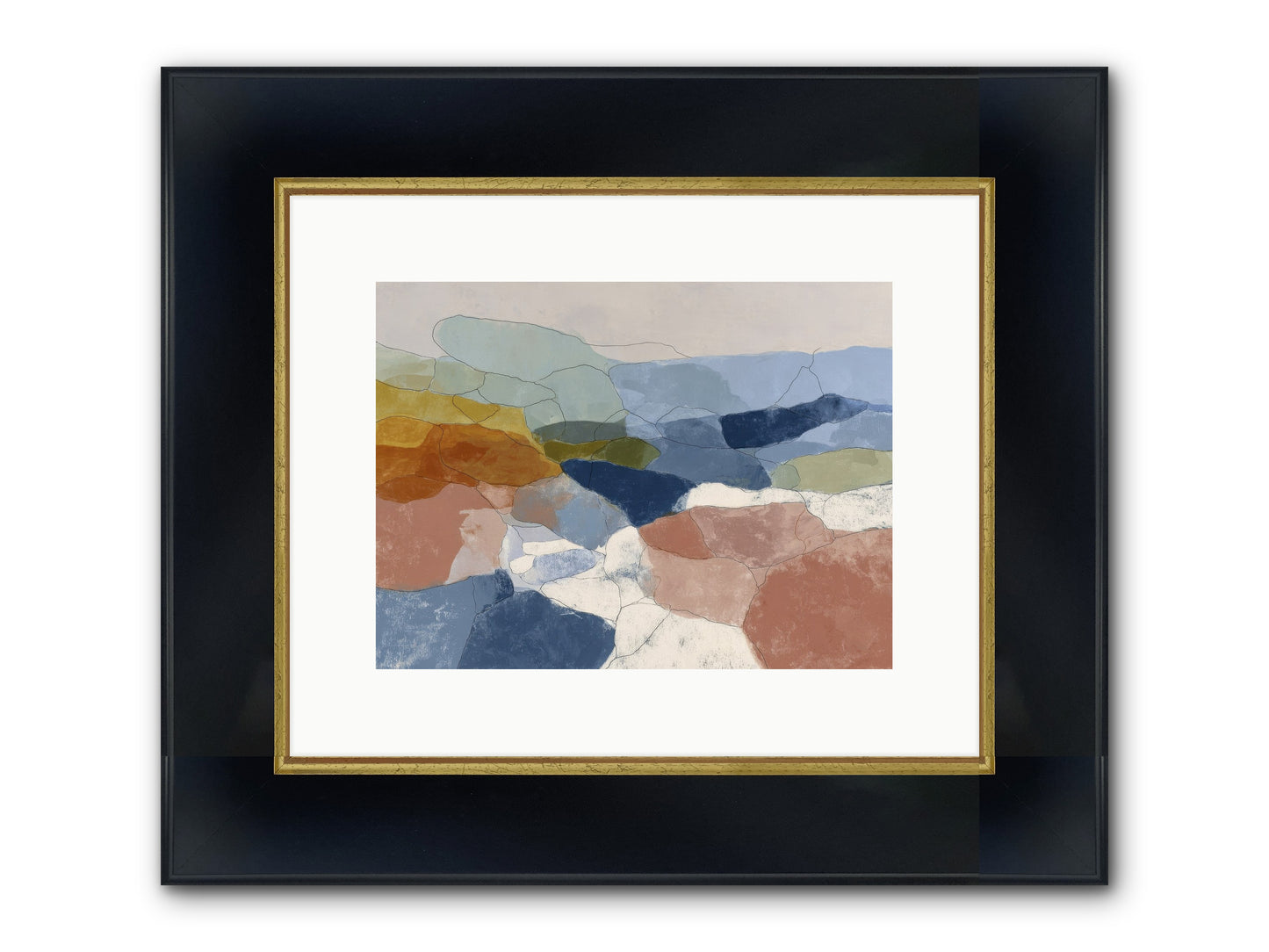 Lumenary Framed Print - Wide Black w/Gold 12x9