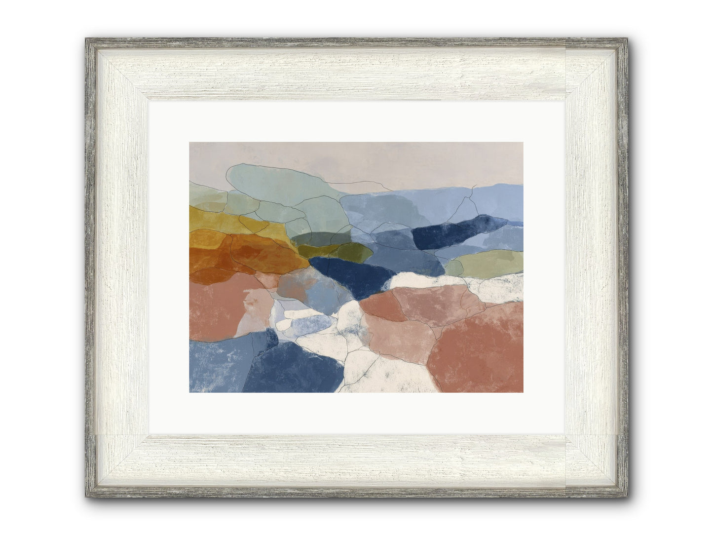 Lumenary Framed Print - Driftwood White 16x12