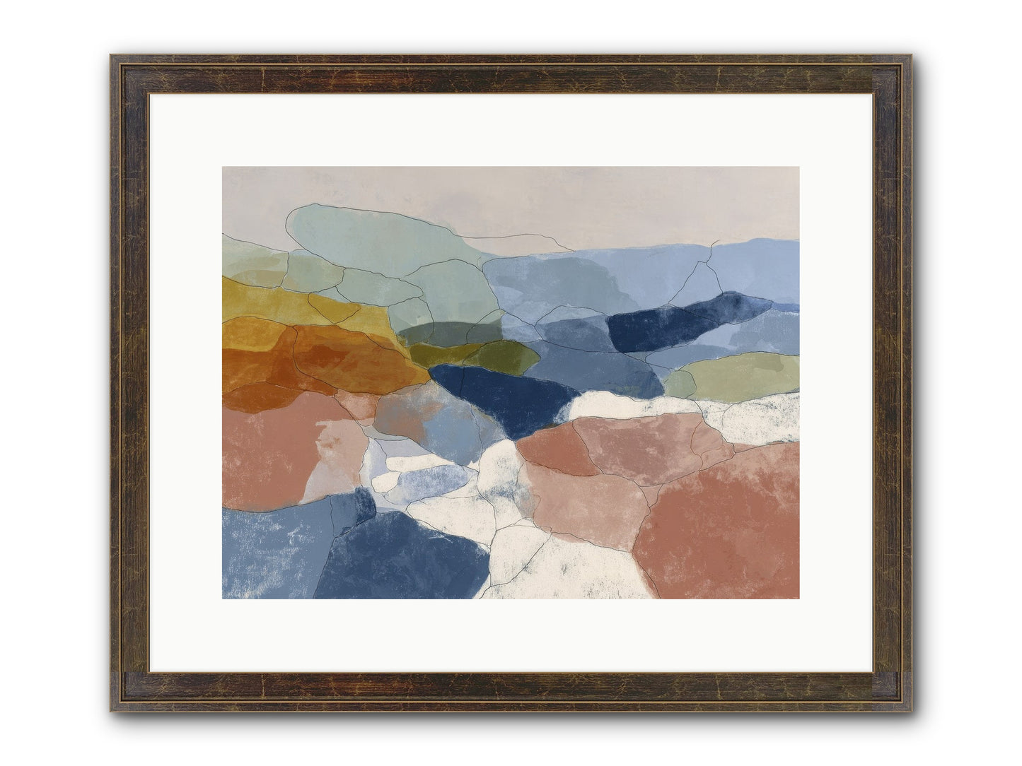 Lumenary Framed Print - Slimwoods Black/Gold 16x12