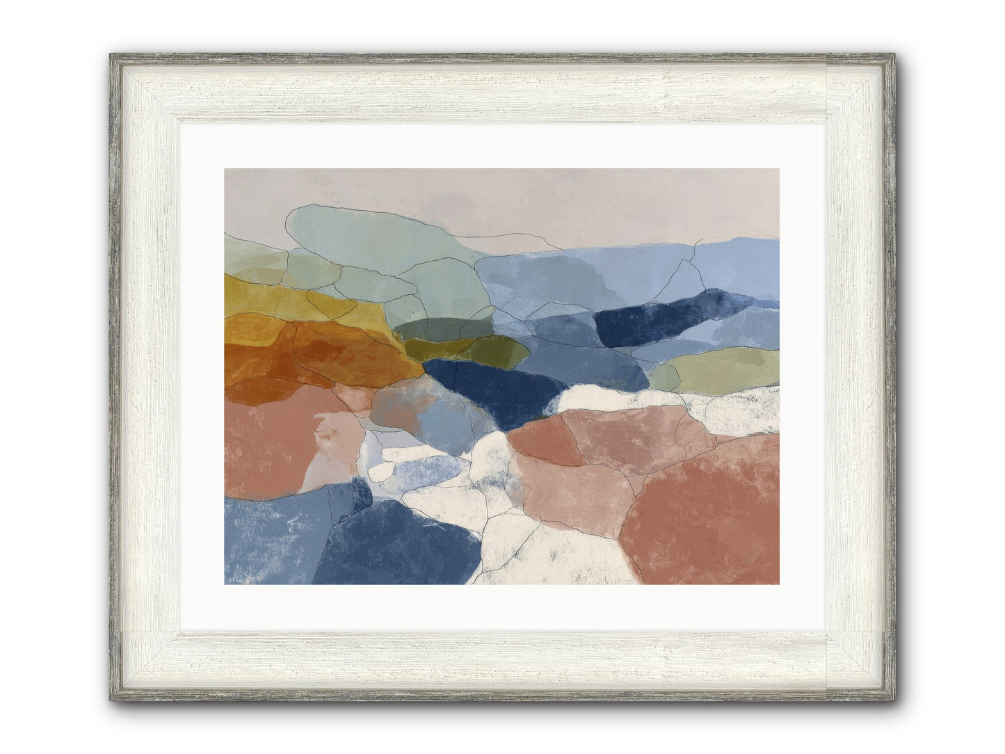 Lumenary Framed Print - Driftwood White 24x18