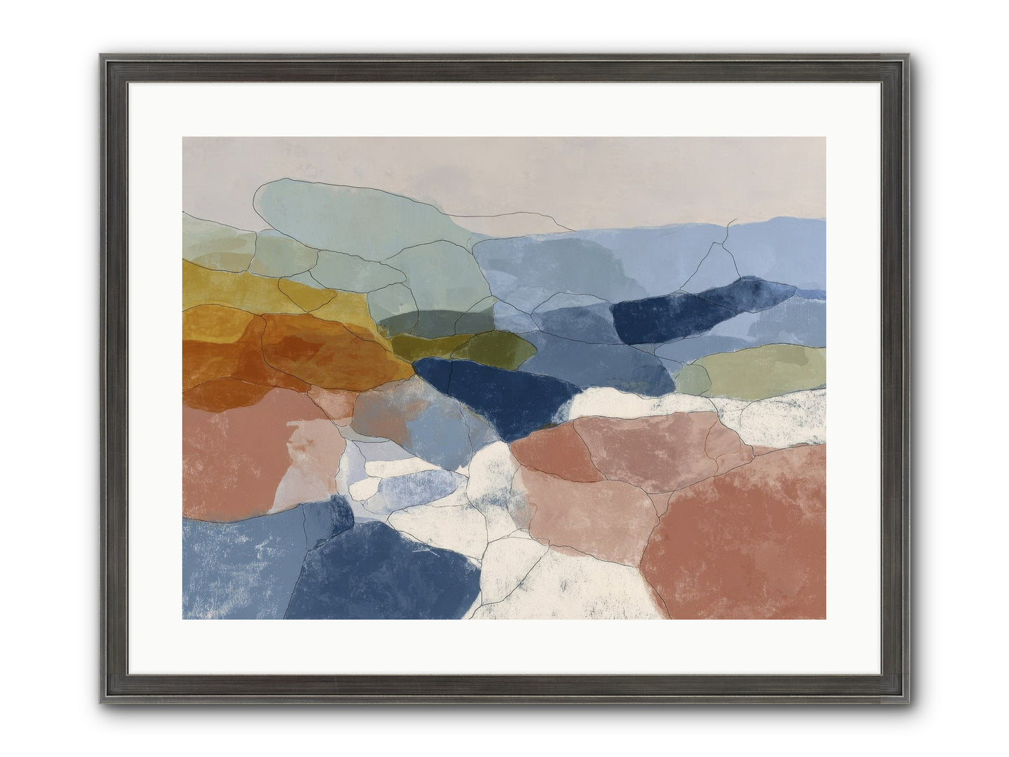 Lumenary Framed Print - Slimwoods Black/Silver 24x18