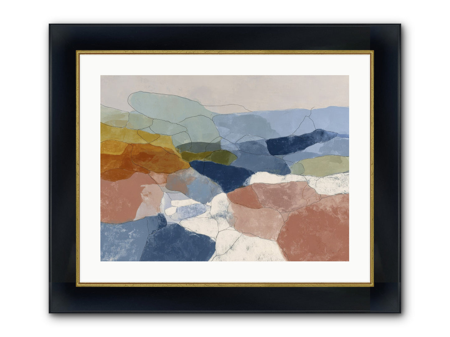 Lumenary Framed Print - Wide Black w/Gold 24x18