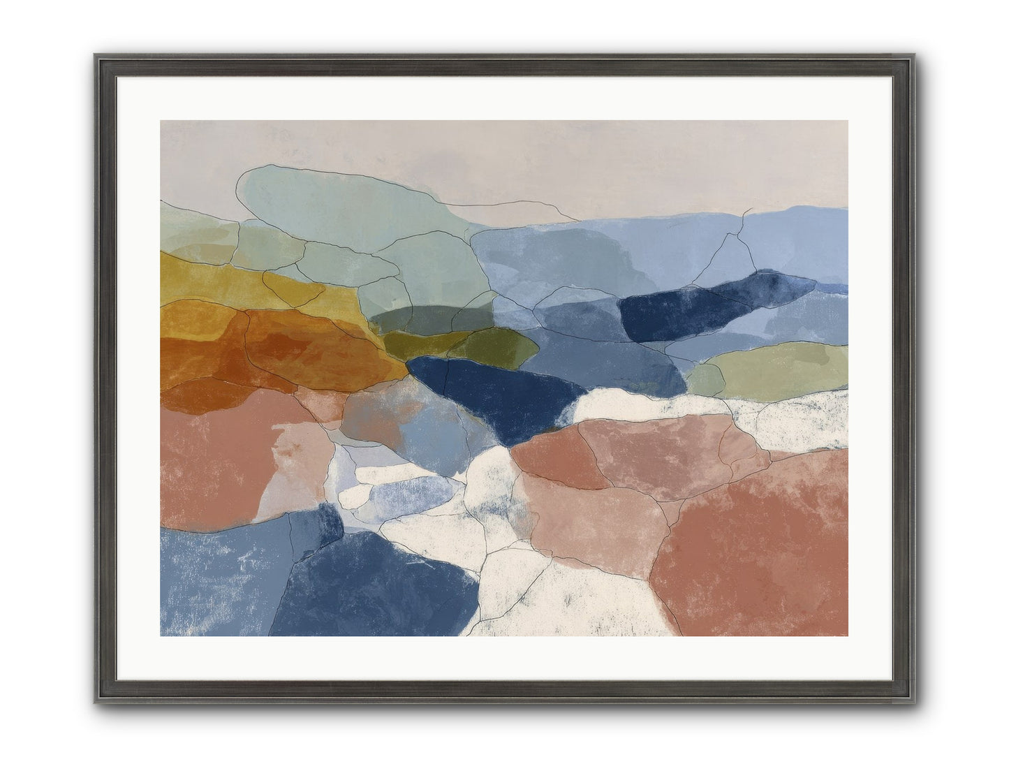 Lumenary Framed Print - Slimwoods Black/Silver 32x24