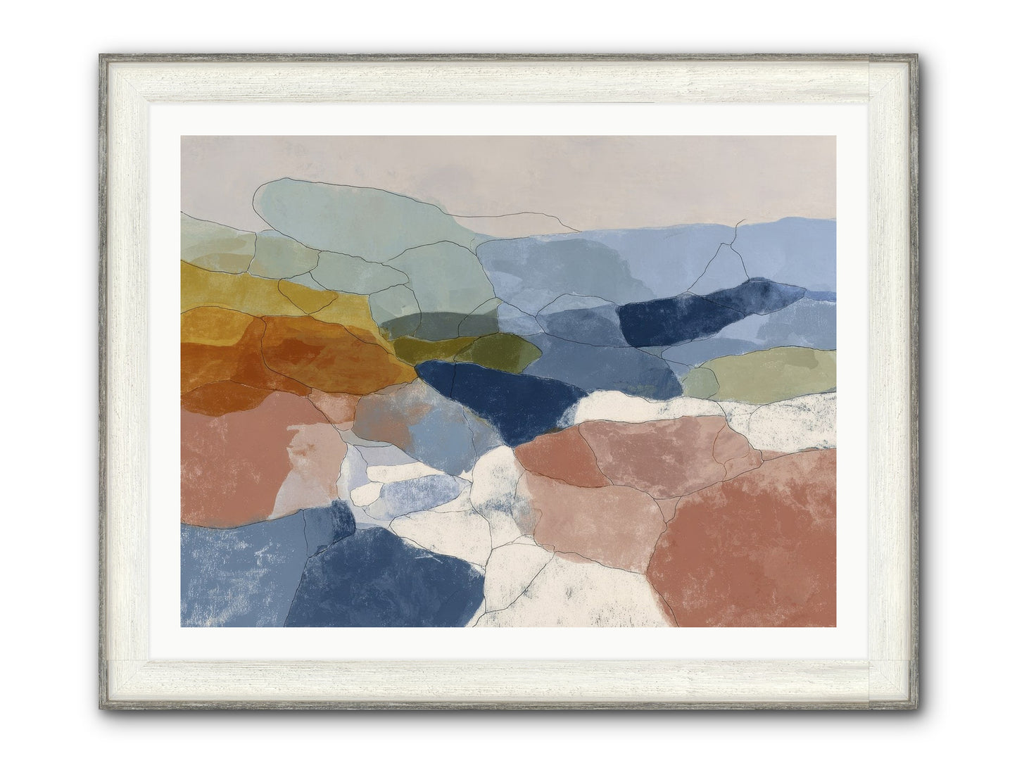Lumenary Framed Print - Driftwood White 40x30