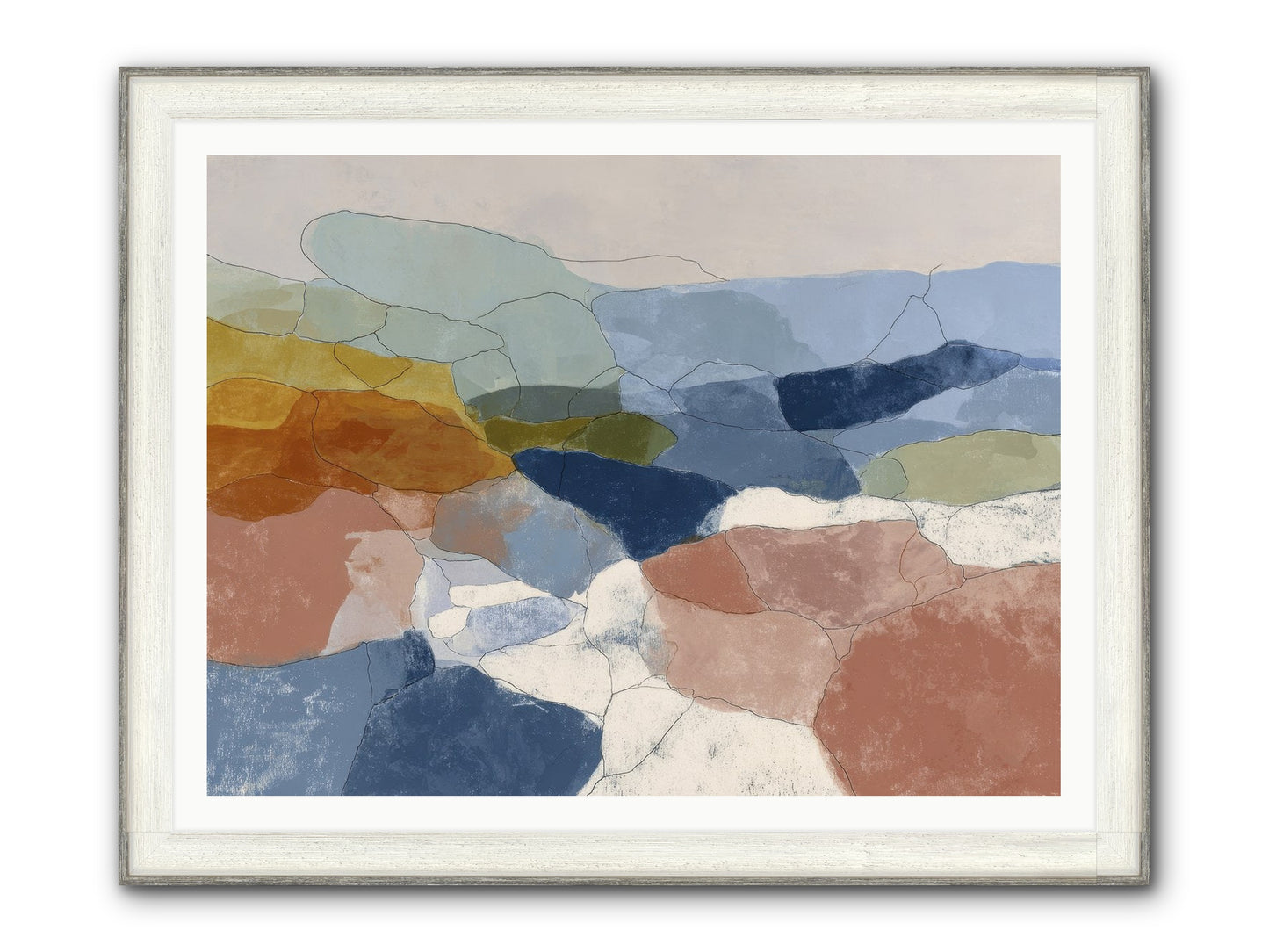 Lumenary Framed Print - Driftwood White 48x36