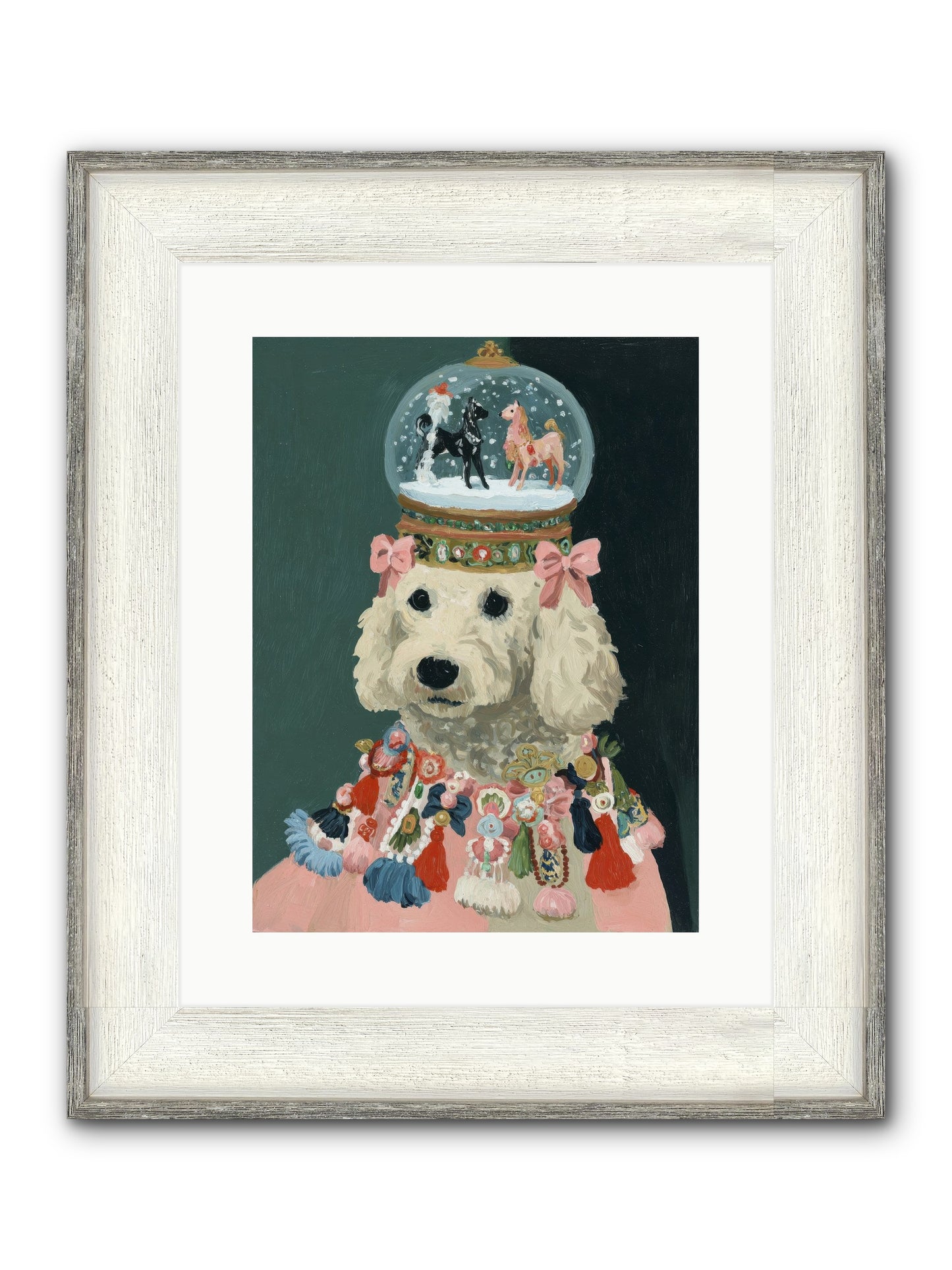 Luminescent Joy Framed Print - Driftwood White 12x16