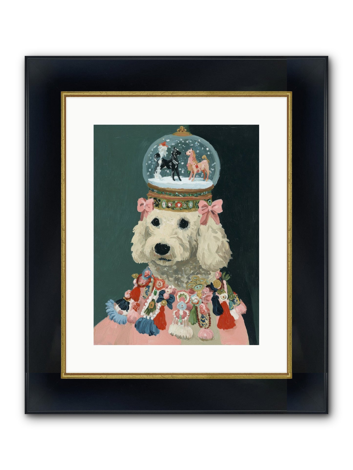Luminescent Joy Framed Print - Wide Black w/Gold 12x16