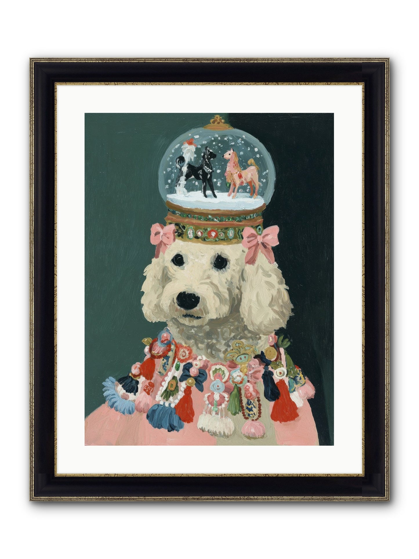 Luminescent Joy Framed Print - Black & Gold 18x24