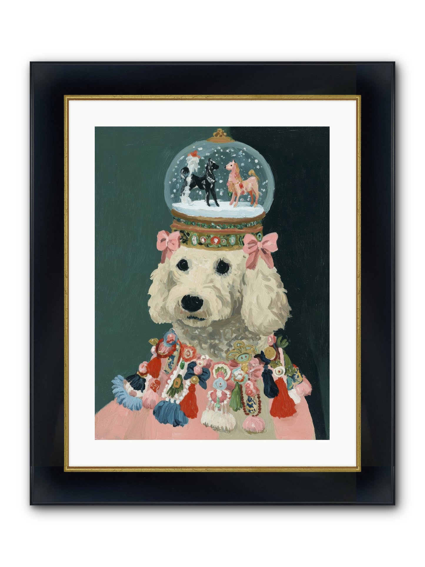 Luminescent Joy Framed Print - Wide Black w/Gold 18x24
