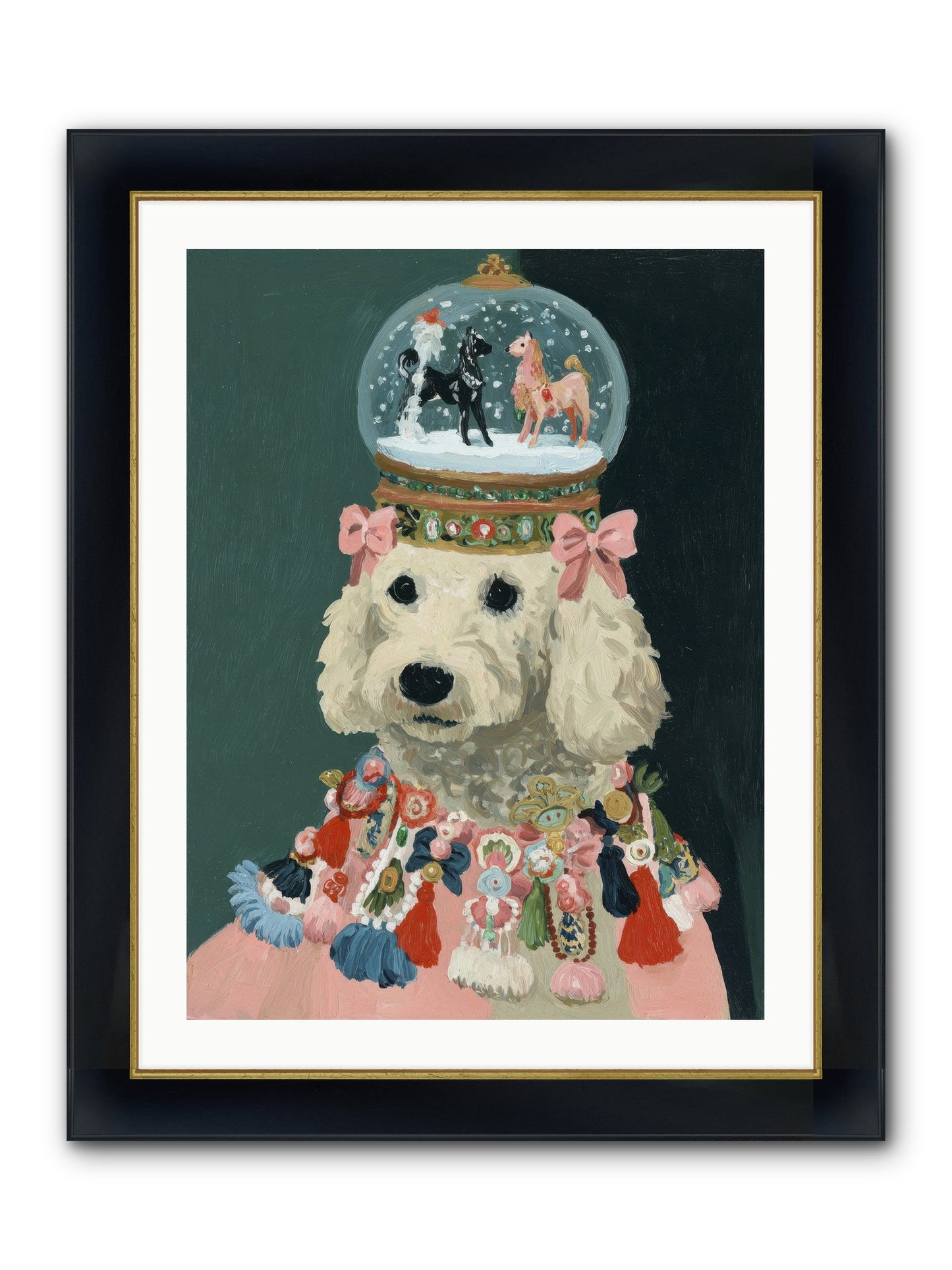 Luminescent Joy Framed Print - Wide Black w/Gold 24x32