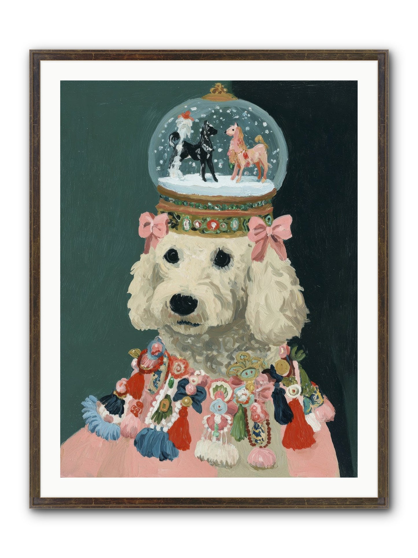 Luminescent Joy Framed Print - Slimwoods Black/Gold 30x40