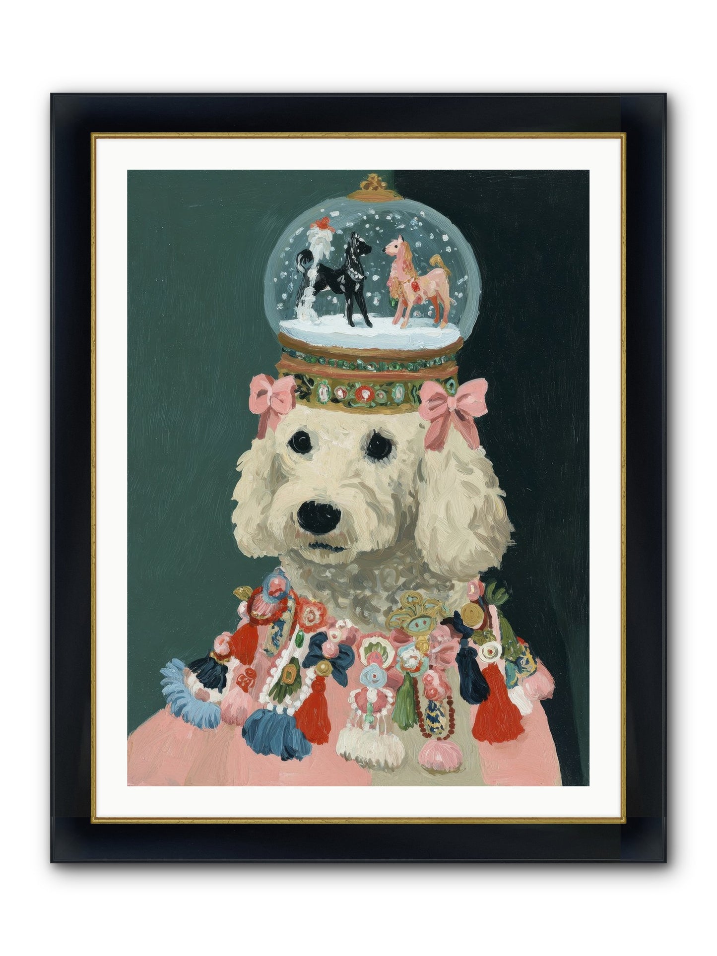 Luminescent Joy Framed Print - Wide Black w/Gold 30x40