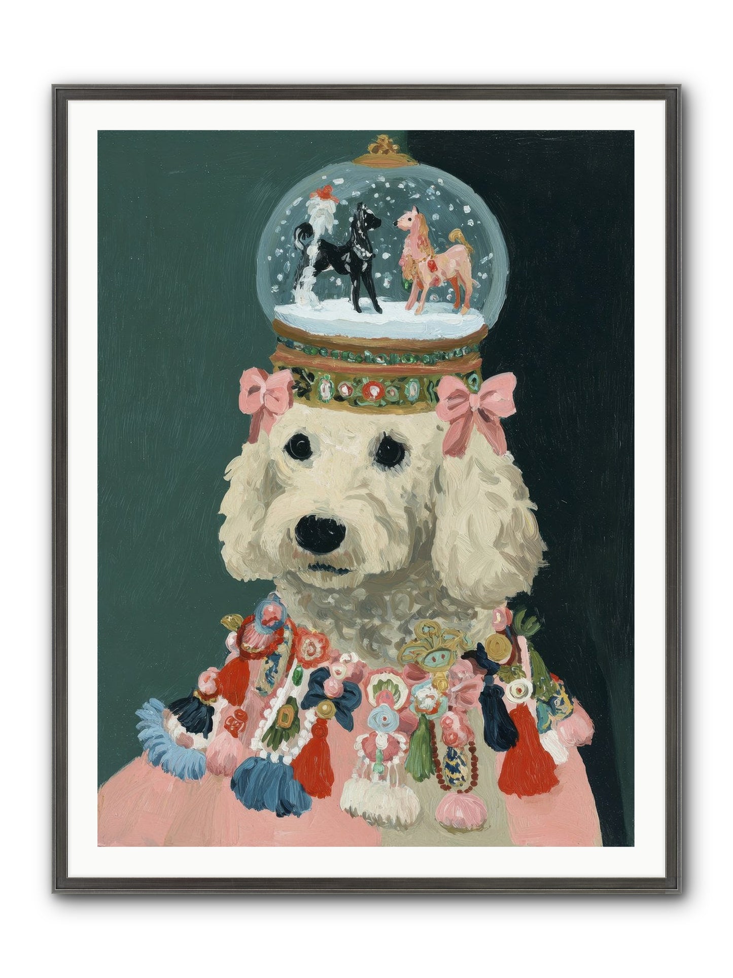 Luminescent Joy Framed Print - Slimwoods Black/Silver 36x48