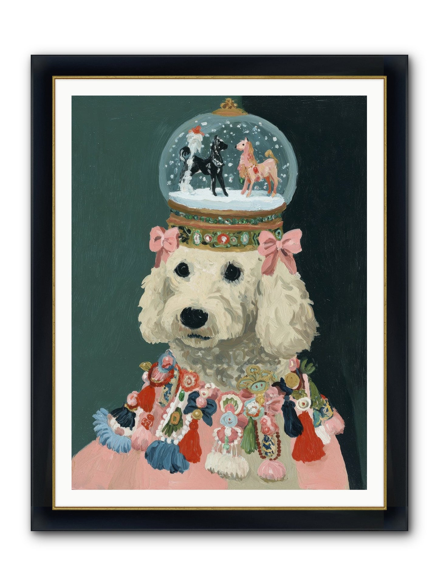 Luminescent Joy Framed Print - Wide Black w/Gold 36x48