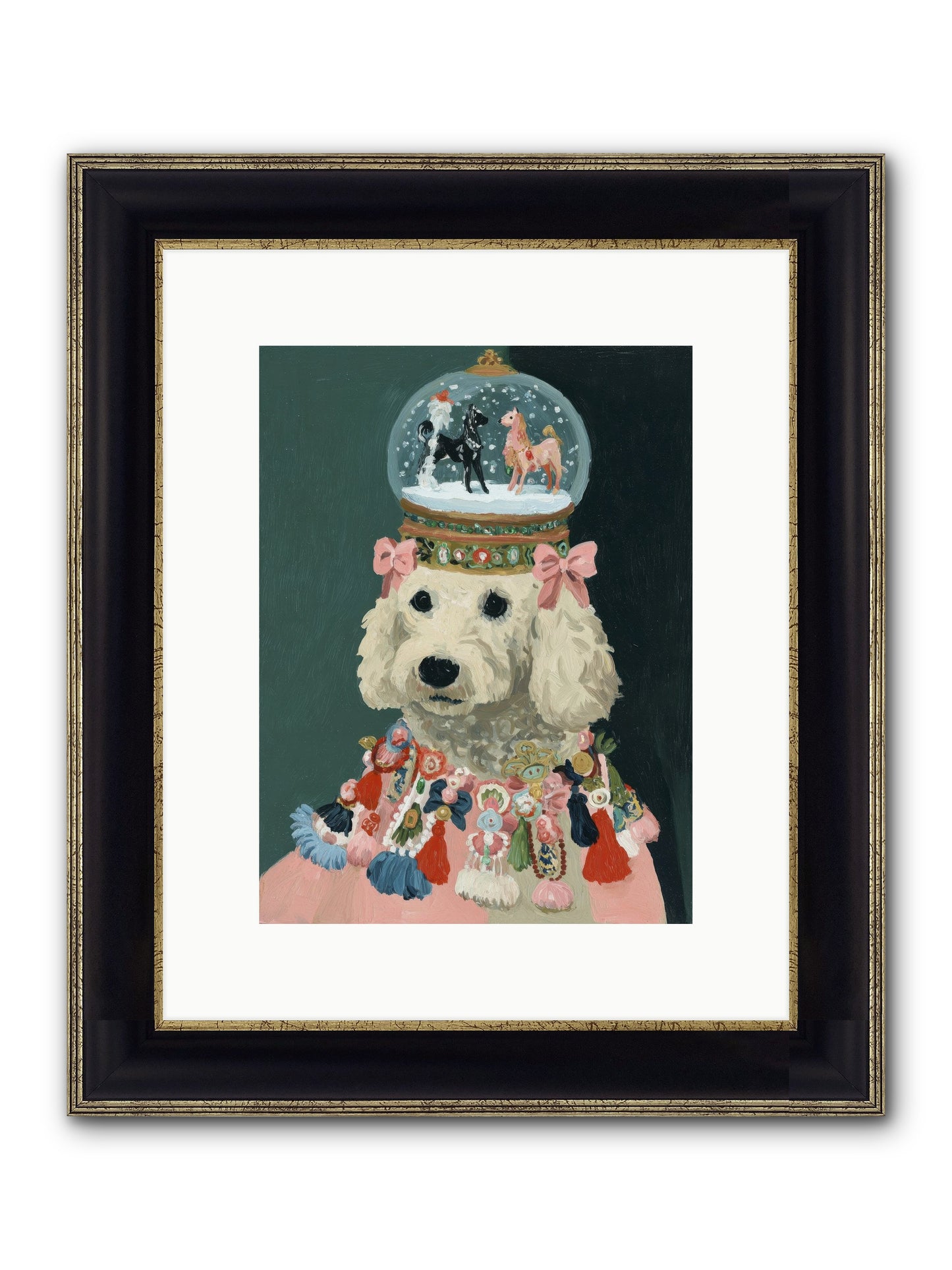 Luminescent Joy Framed Print - Black & Gold 9x12