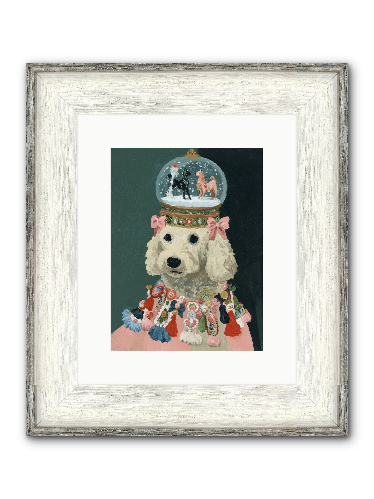 Luminescent Joy Framed Print - Driftwood White 9x12