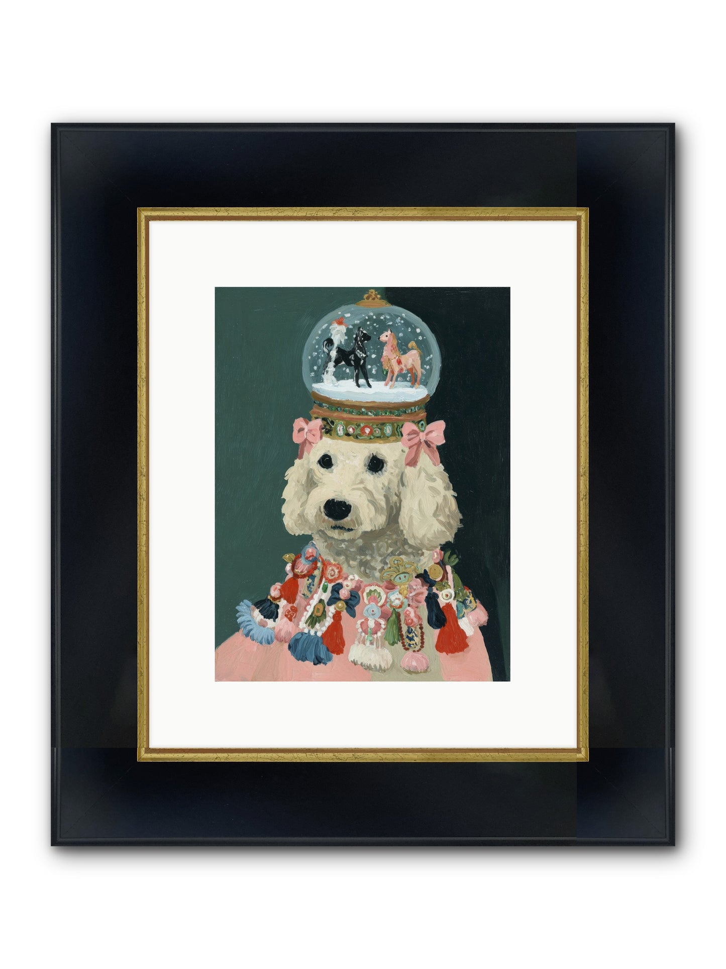 Luminescent Joy Framed Print - Wide Black w/Gold 9x12