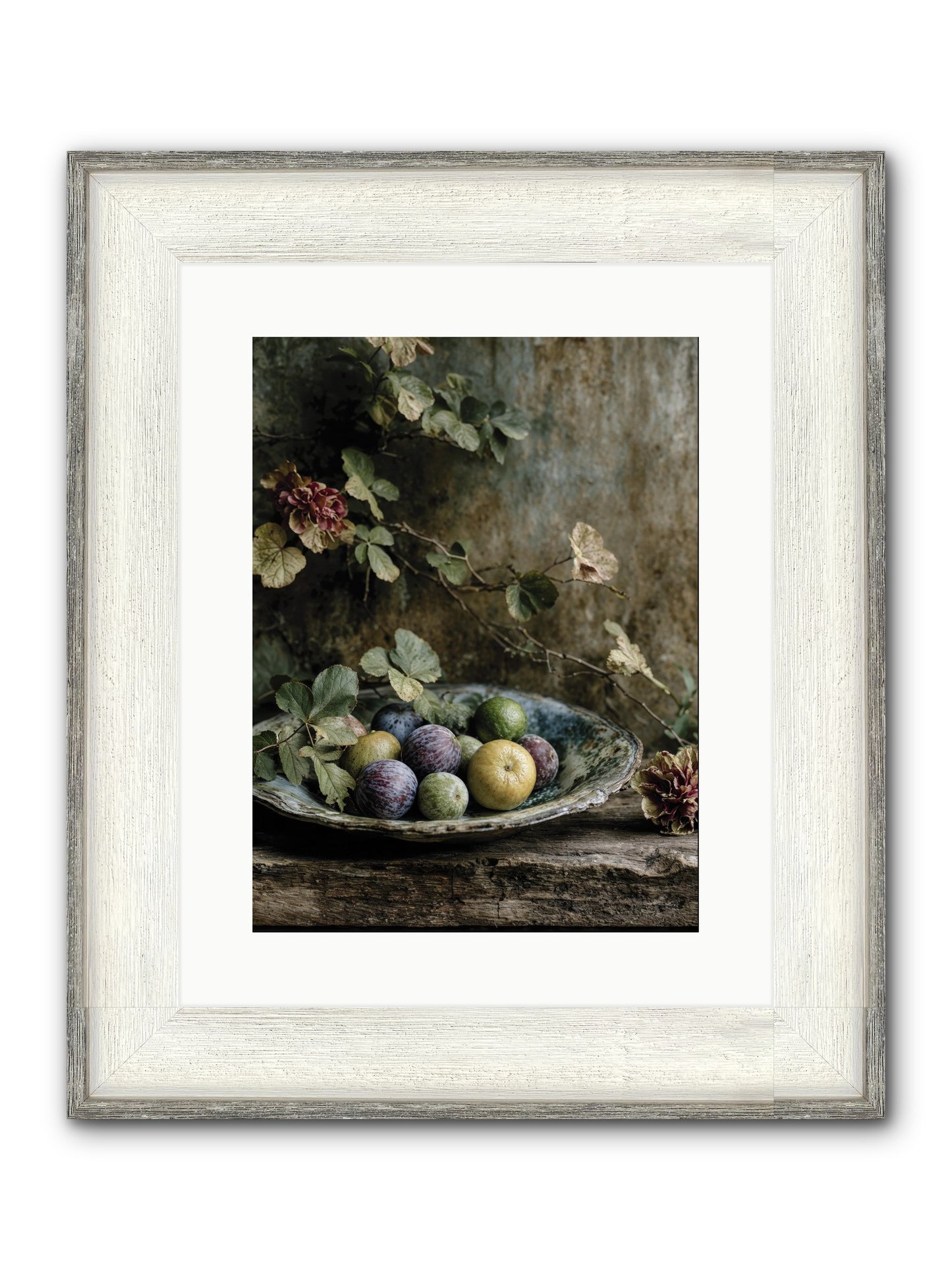 Luminous Framed Print - Driftwood White 12x16