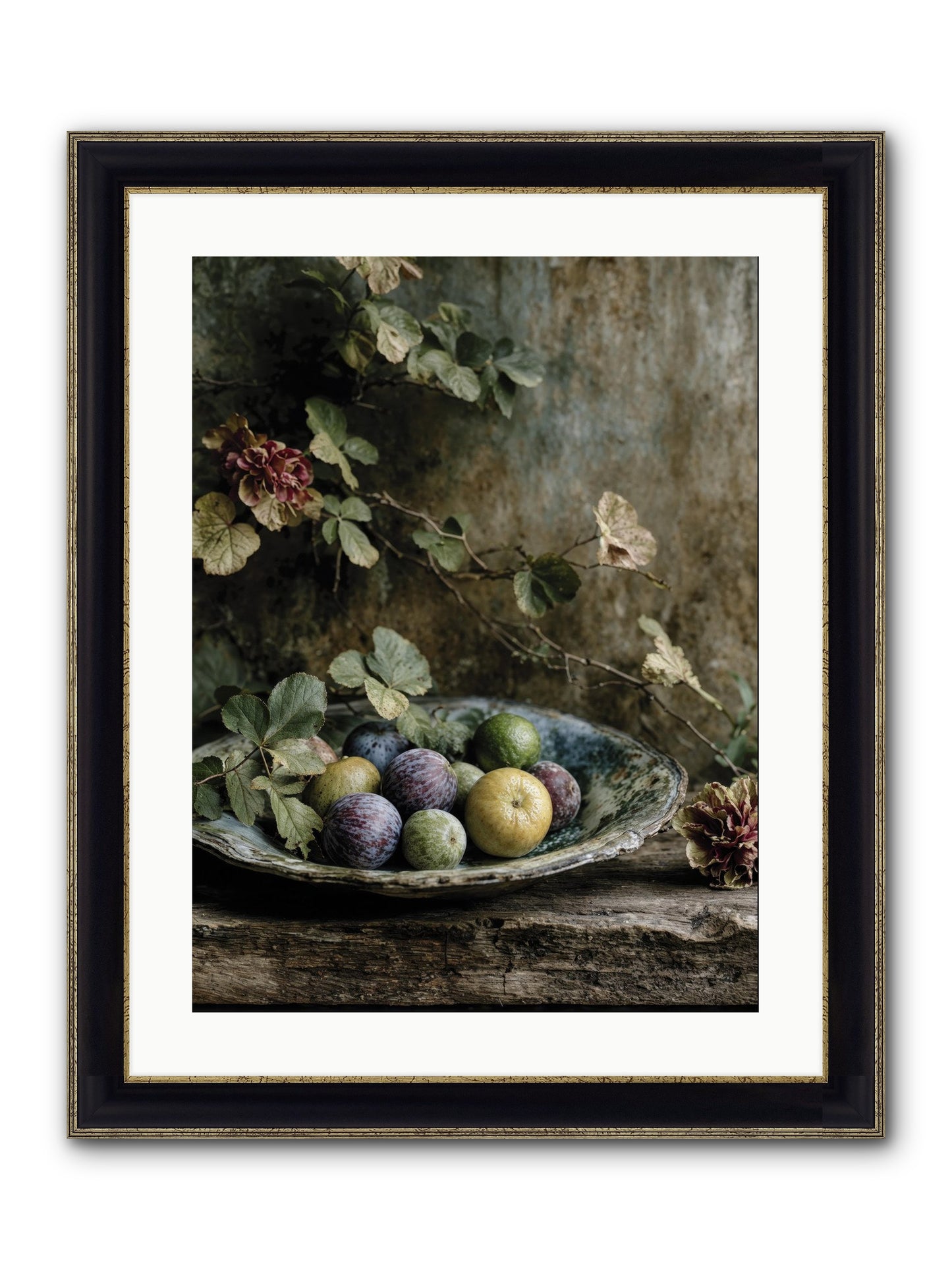 Luminous Framed Print - Black & Gold 18x24