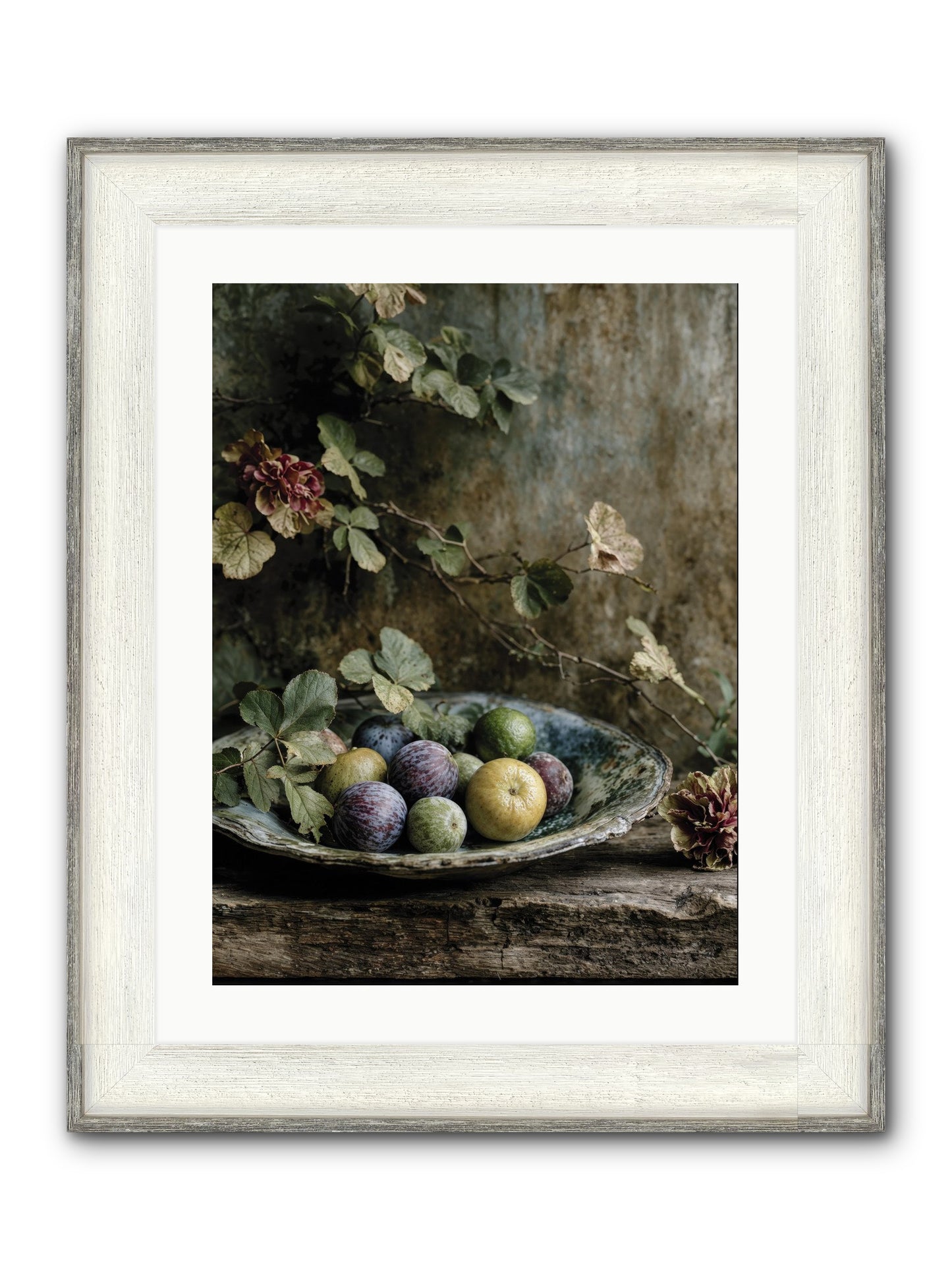 Luminous Framed Print - Driftwood White 18x24
