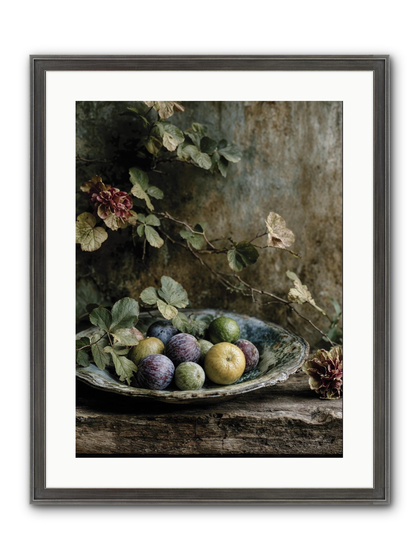 Luminous Framed Print - Slimwoods Black/Silver 18x24