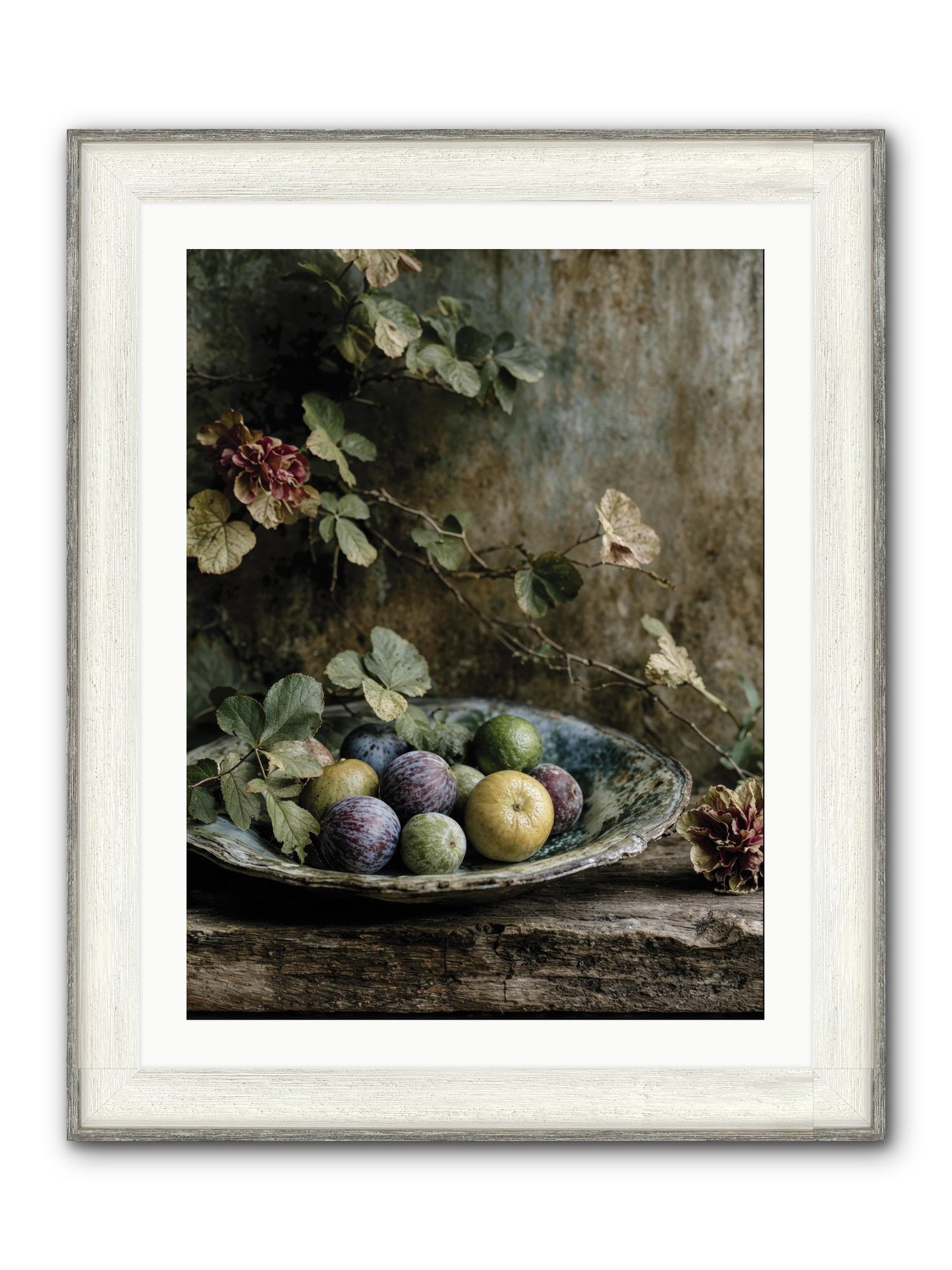 Luminous Framed Print - Driftwood White 24x32