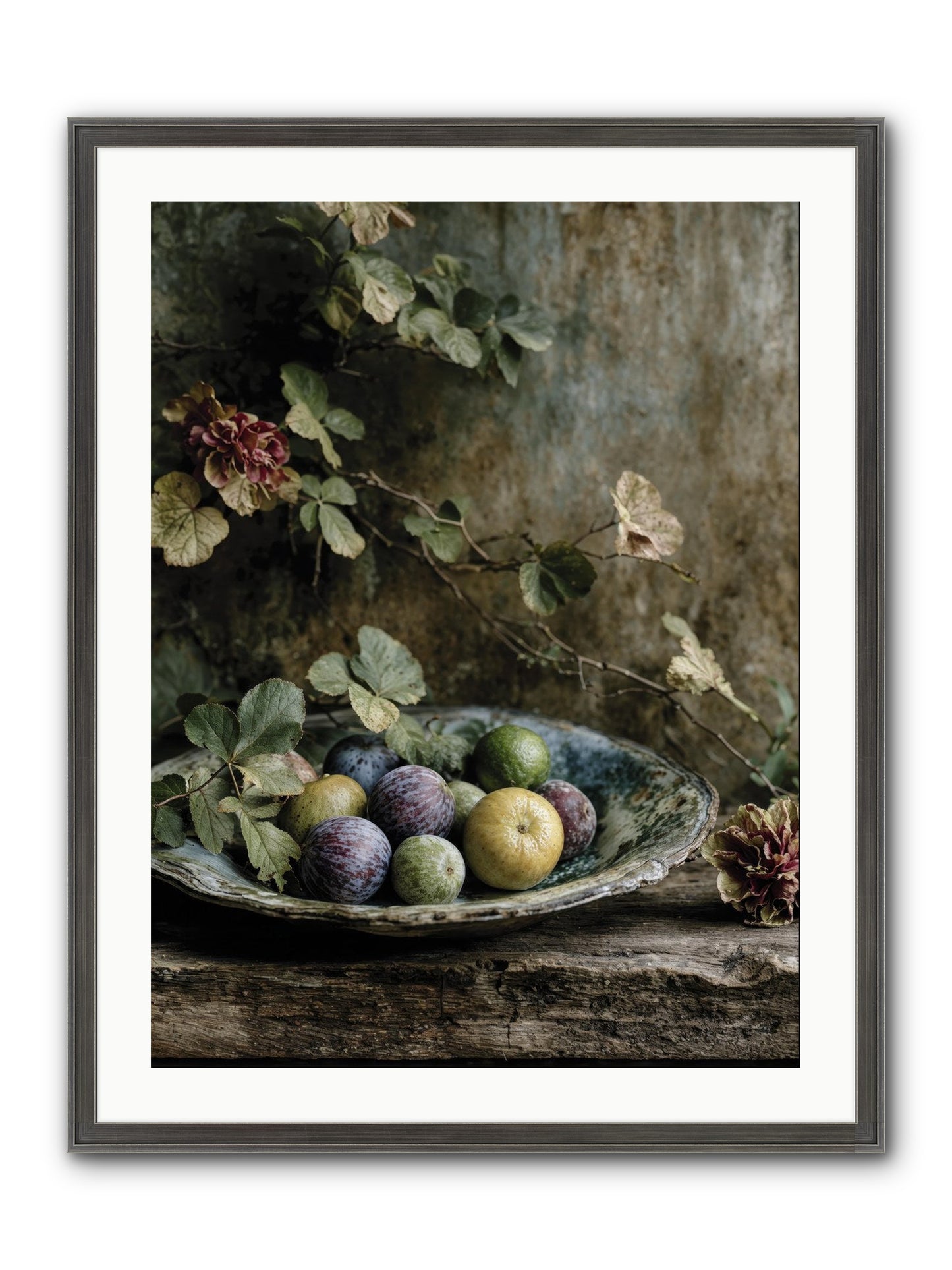 Luminous Framed Print - Slimwoods Black/Silver 24x32