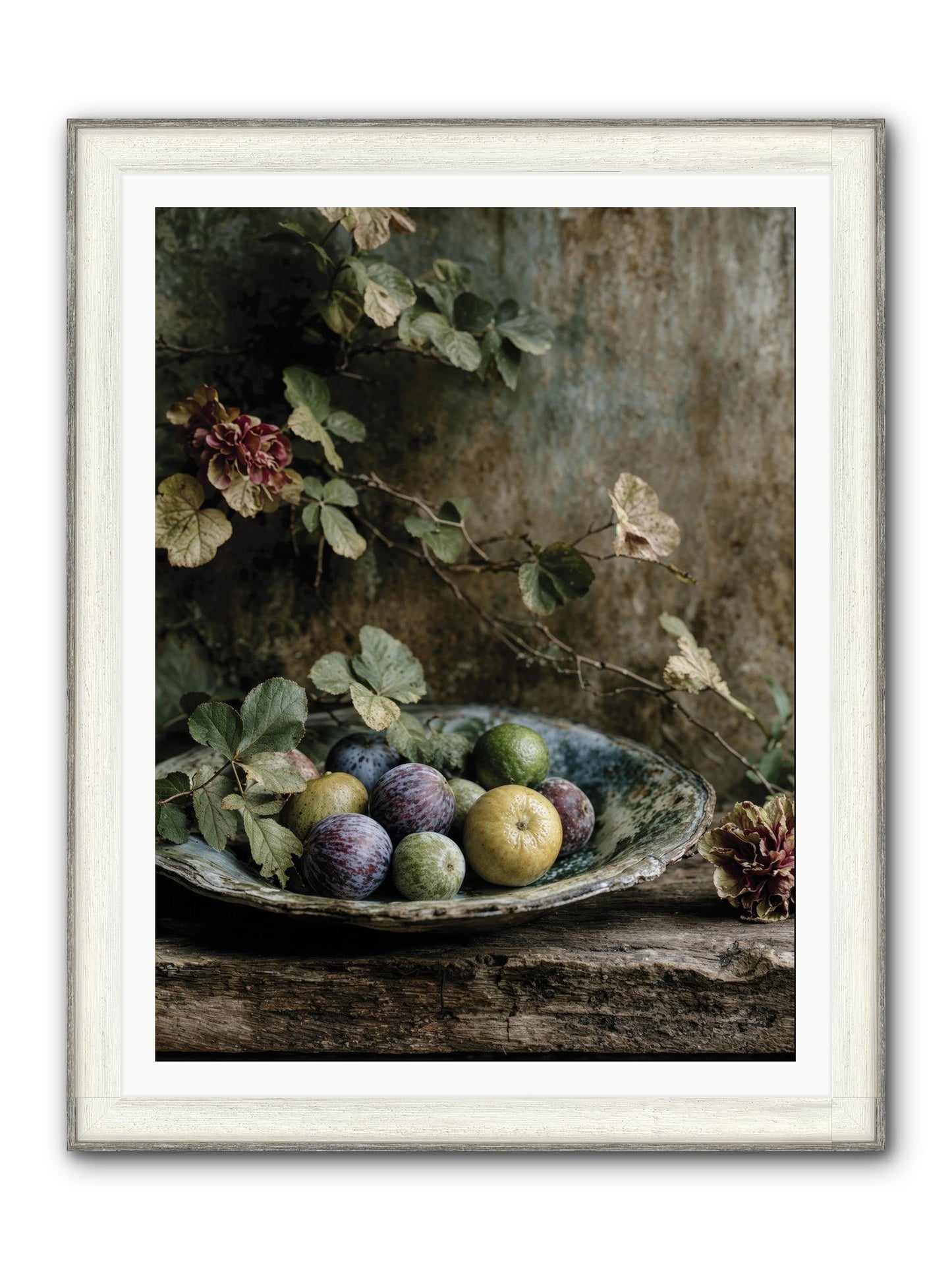 Luminous Framed Print - Driftwood White 36x48