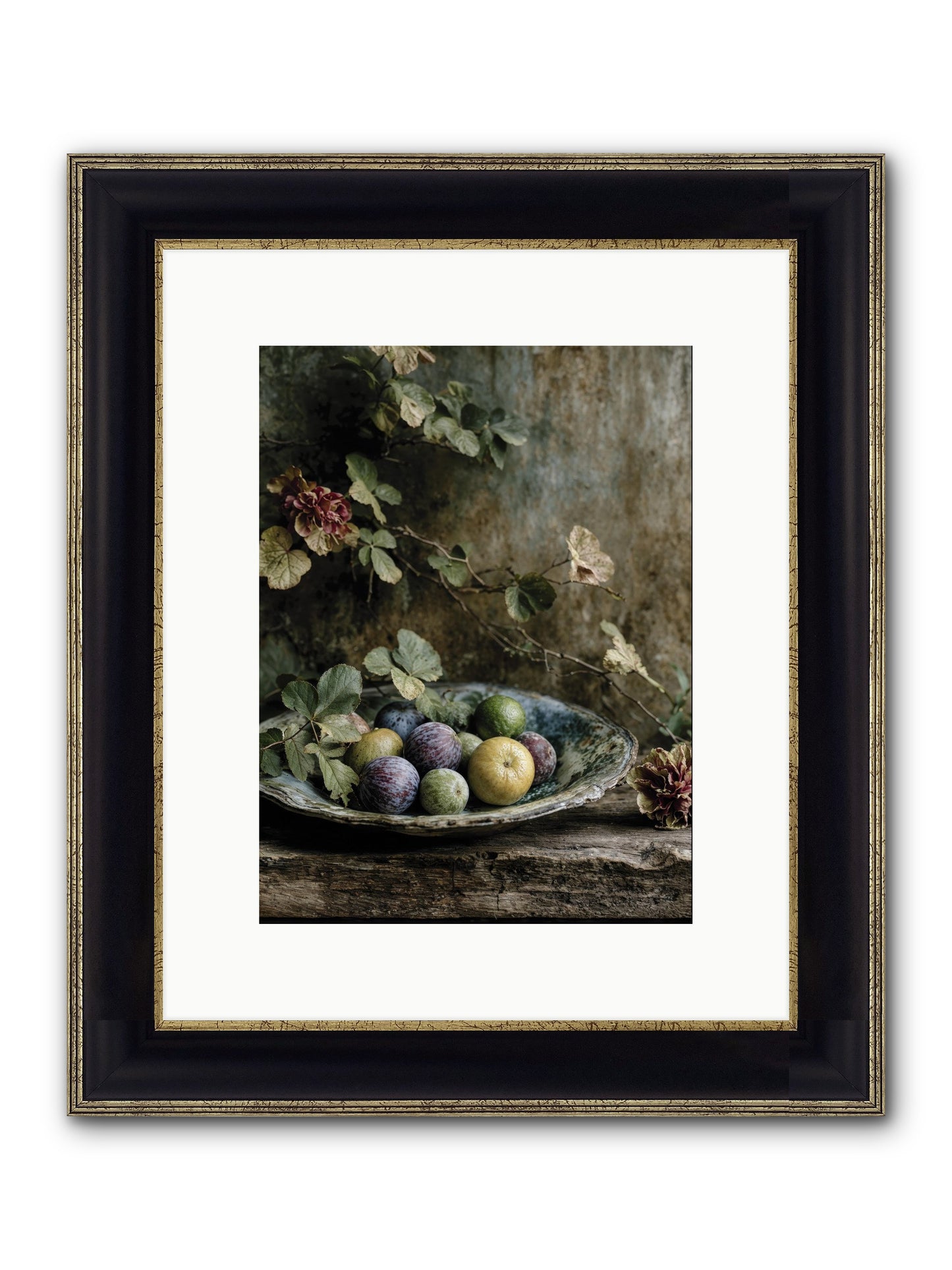 Luminous Framed Print - Black & Gold 9x12