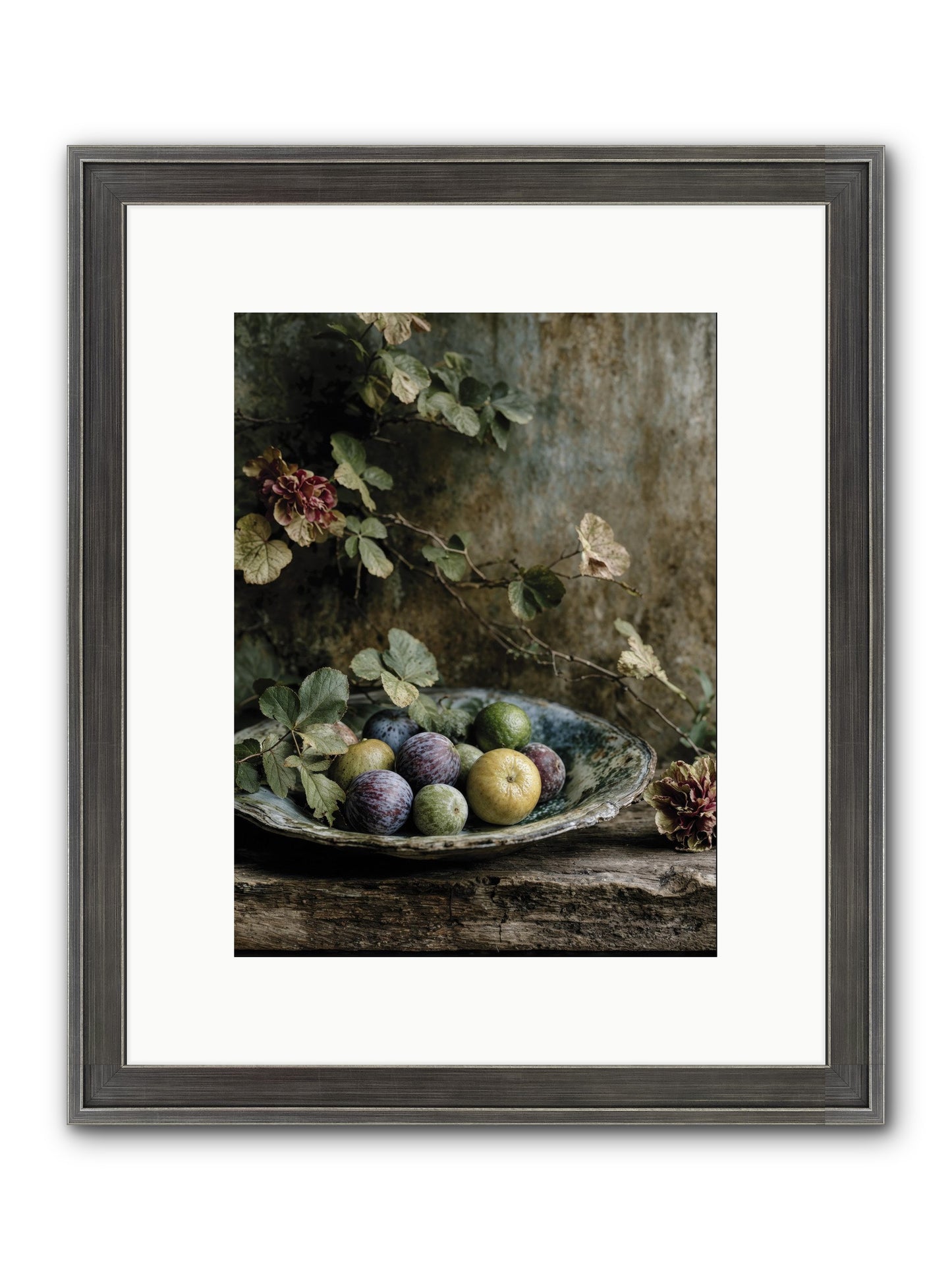Luminous Framed Print - Slimwoods Black/Silver 9x12