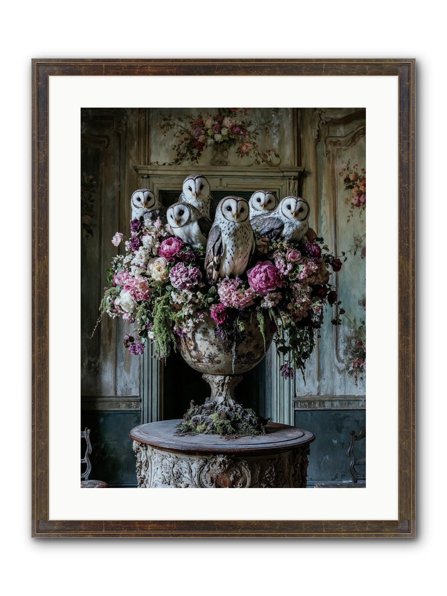 Luminous Pause Framed Print - Slimwoods Black/Gold 18x24