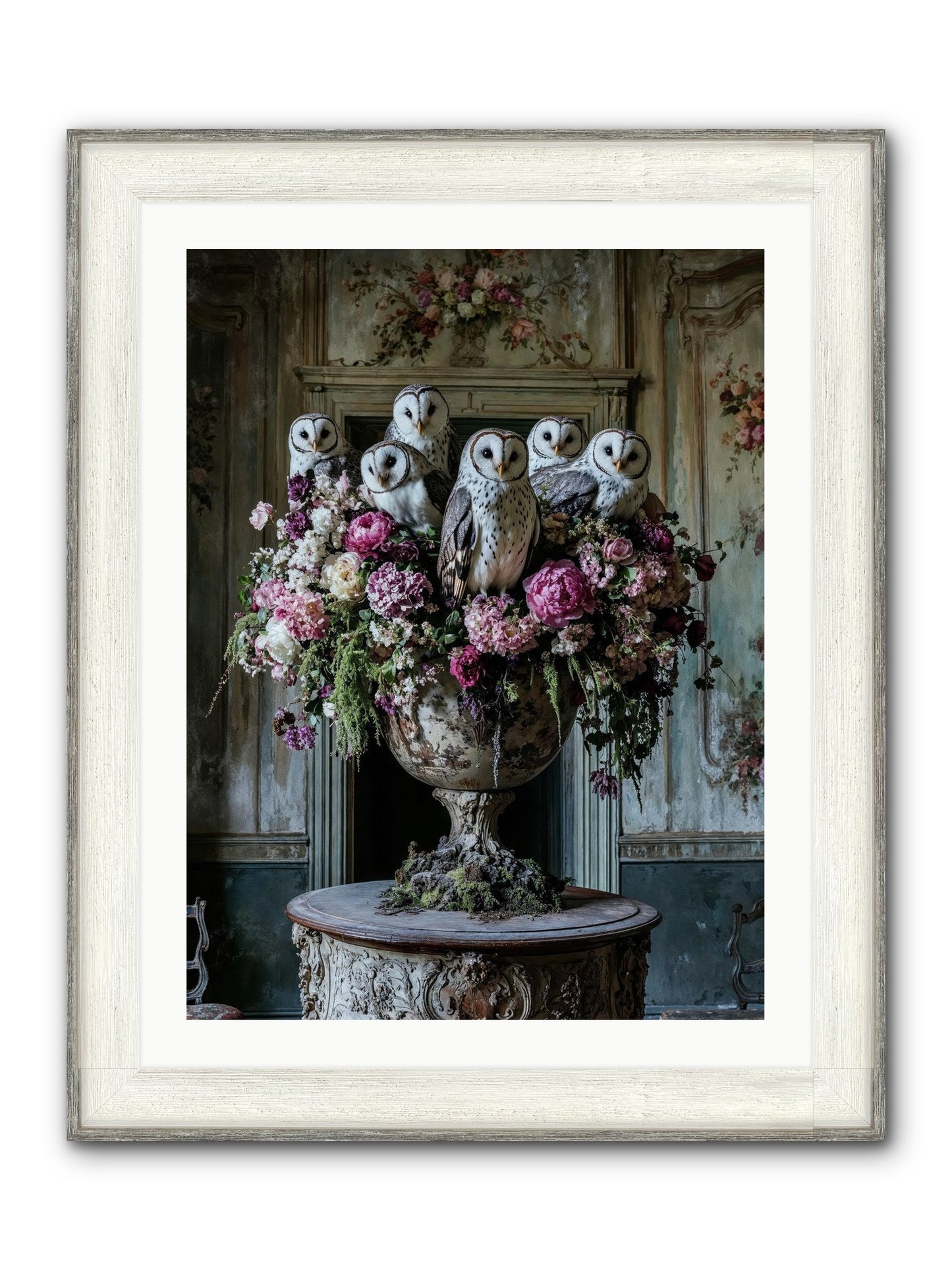 Luminous Pause Framed Print - Driftwood White 24x32