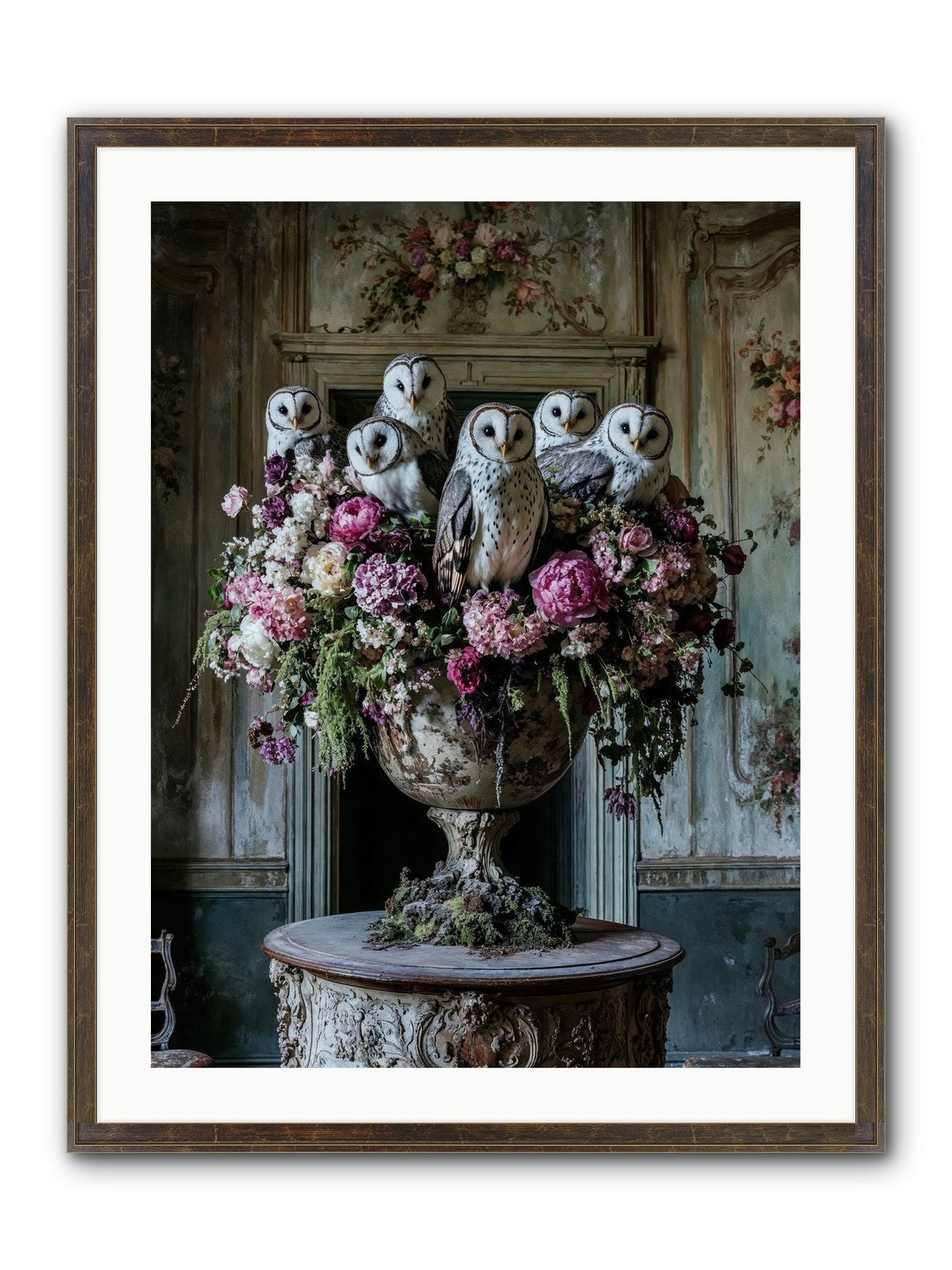 Luminous Pause Framed Print - Slimwoods Black/Gold 24x32