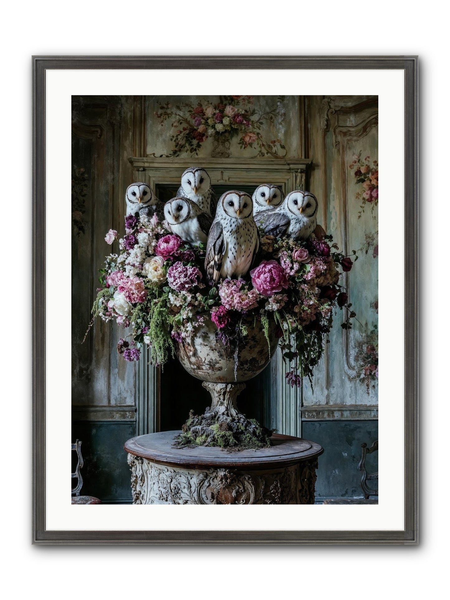 Luminous Pause Framed Print - Slimwoods Black/Silver 24x32