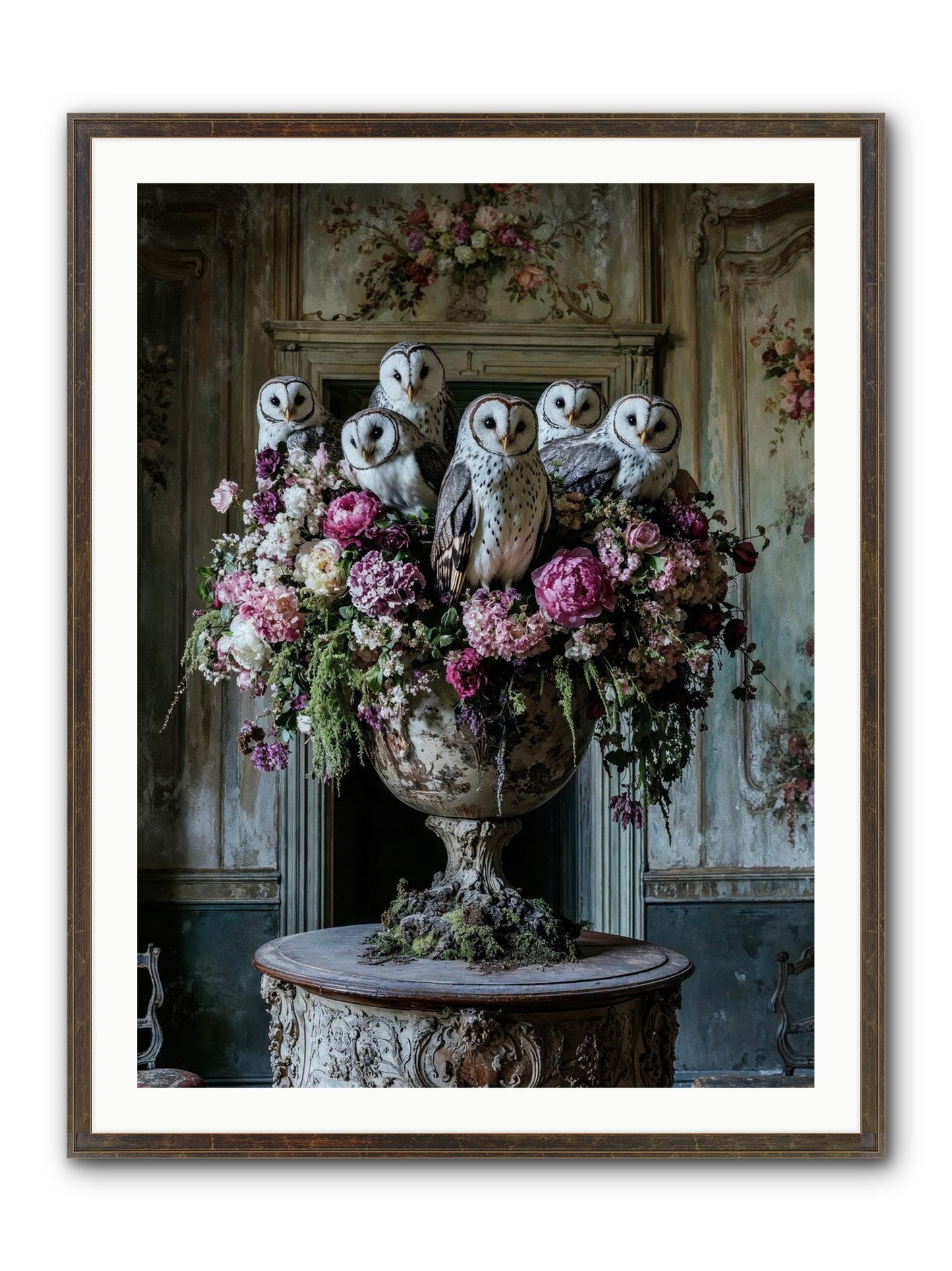 Luminous Pause Framed Print - Slimwoods Black/Gold 30x40