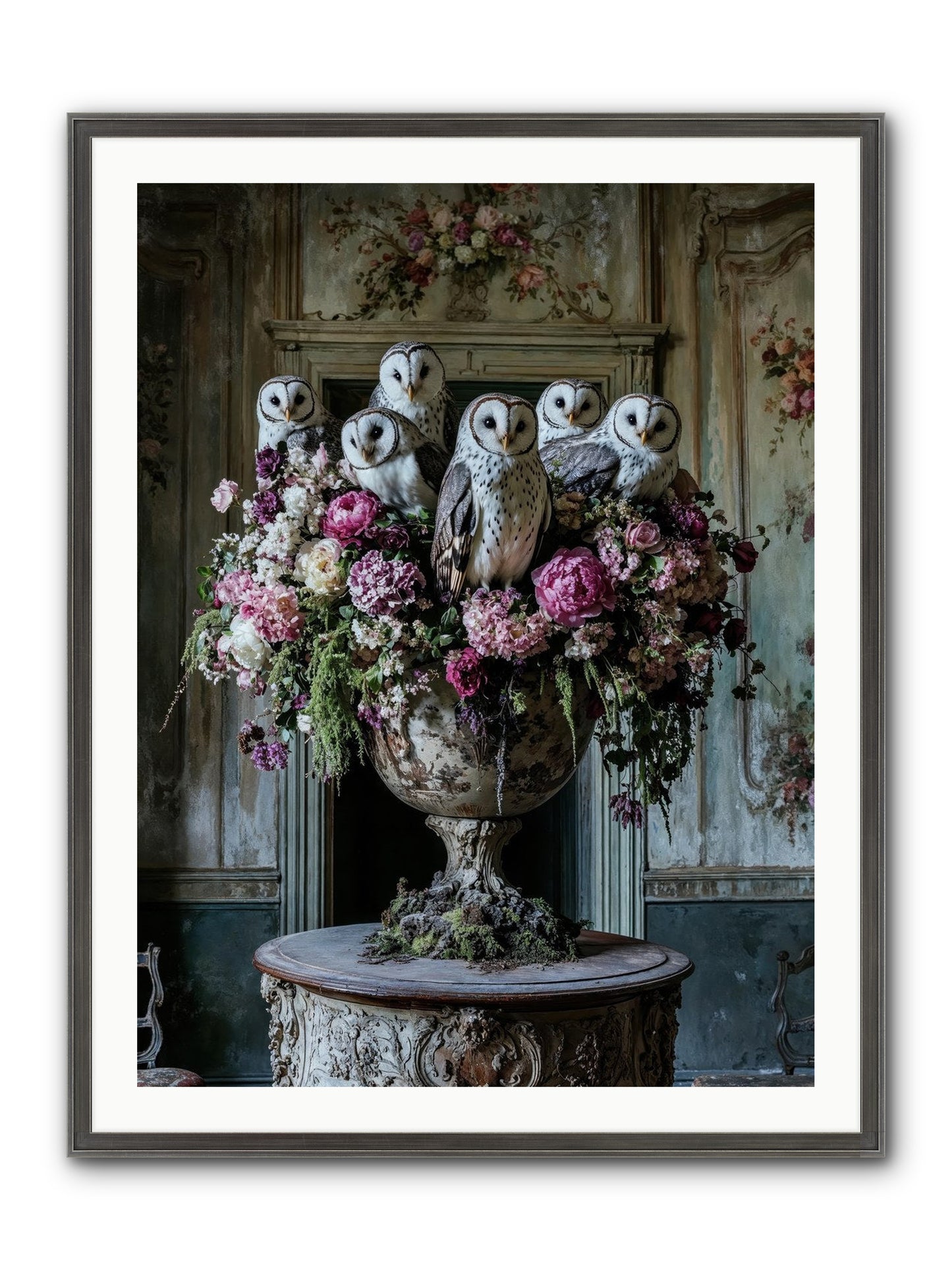 Luminous Pause Framed Print - Slimwoods Black/Silver 30x40