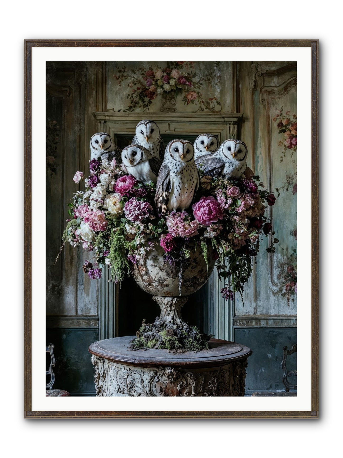 Luminous Pause Framed Print - Slimwoods Black/Gold 36x48