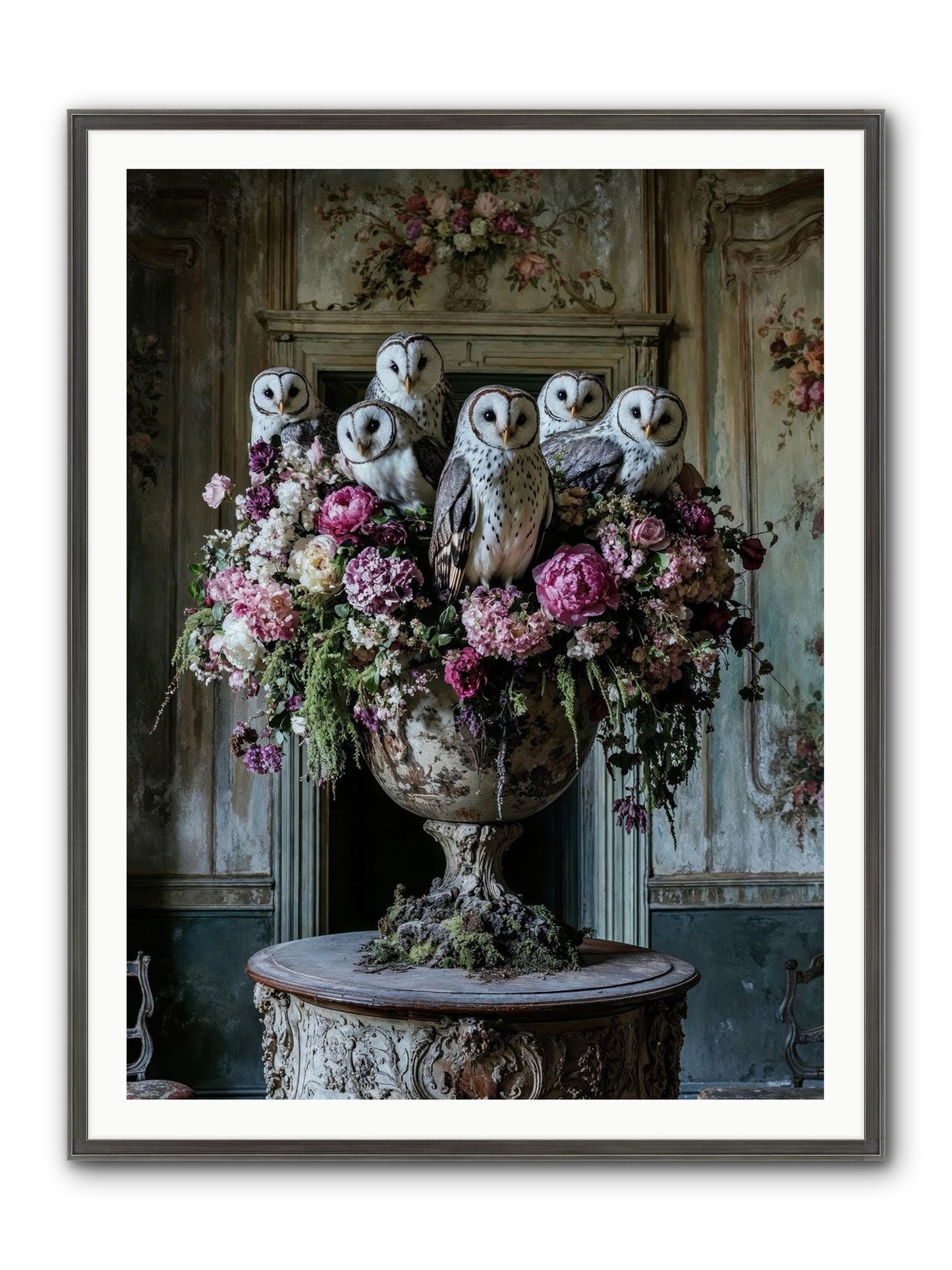 Luminous Pause Framed Print - Slimwoods Black/Silver 36x48