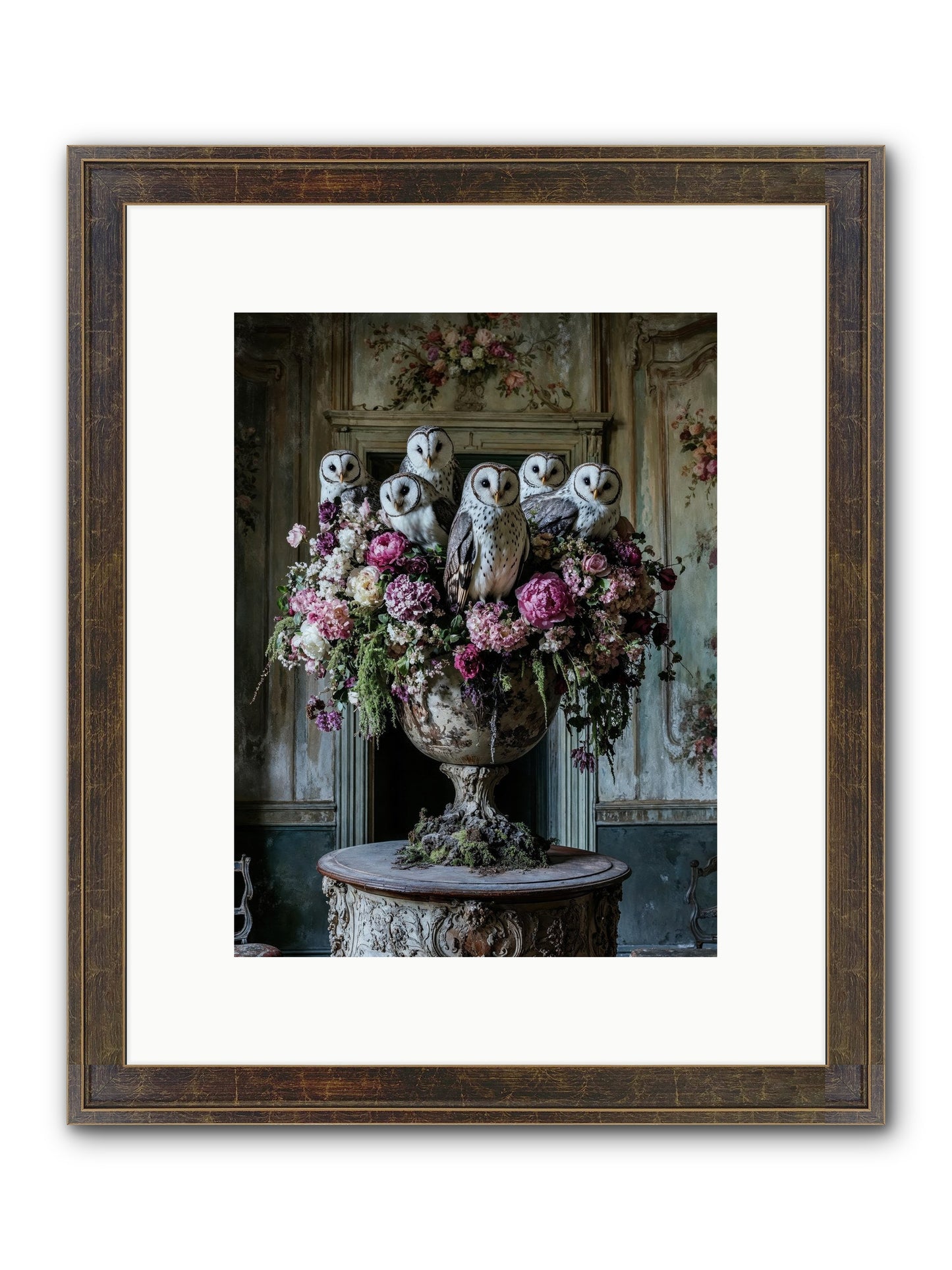Luminous Pause Framed Print - Slimwoods Black/Gold 9x12