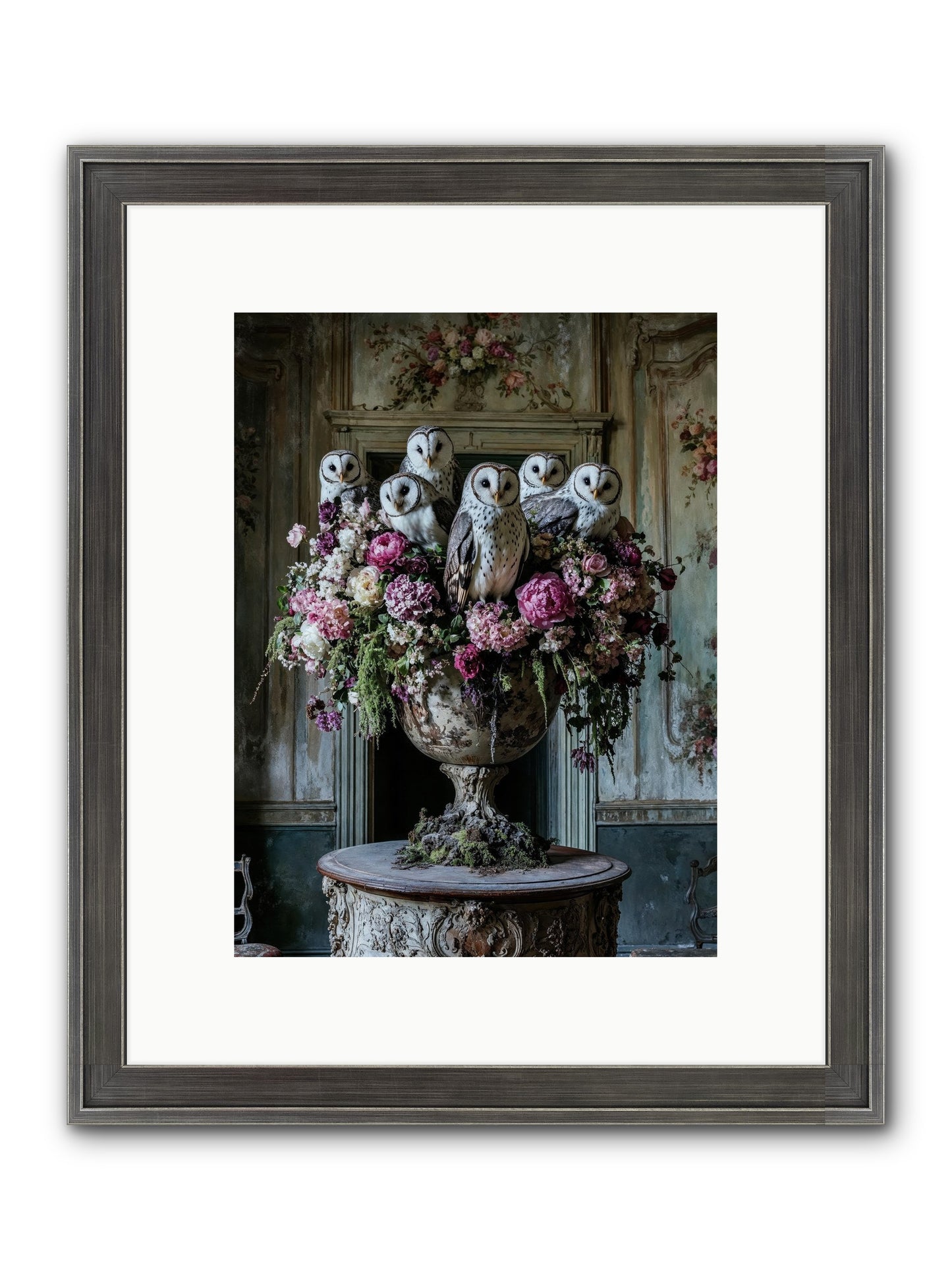 Luminous Pause Framed Print - Slimwoods Black/Silver 9x12