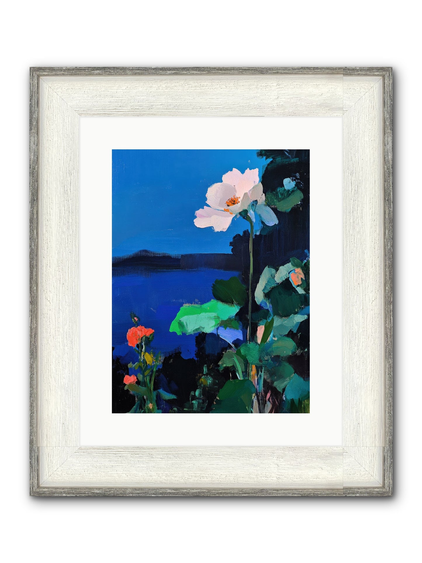 Luminous Reverie Framed Print - Driftwood White 12x16