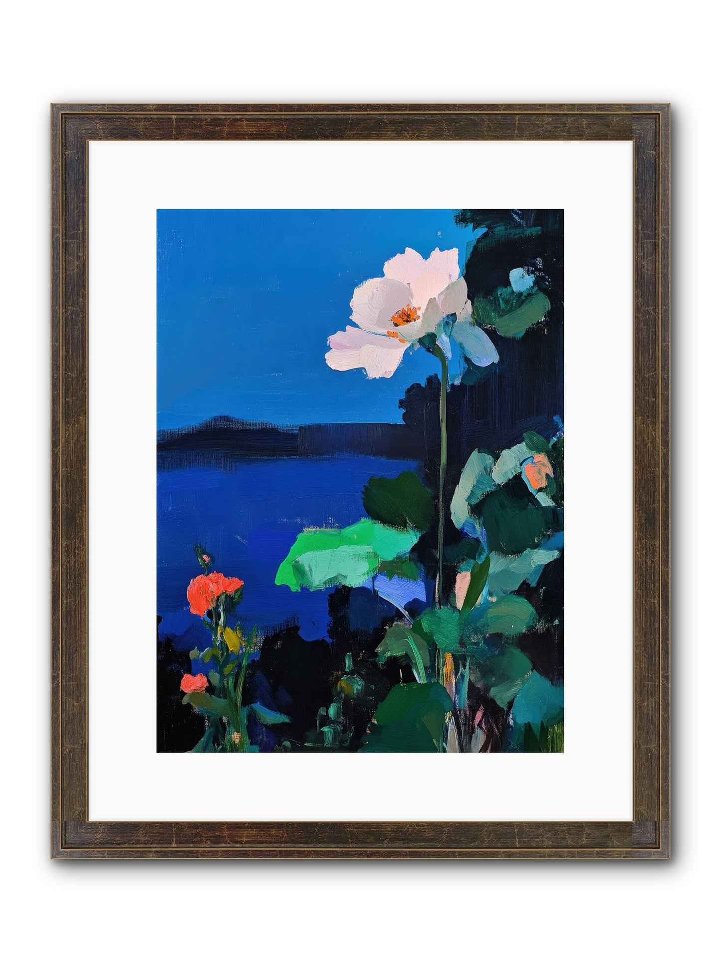 Luminous Reverie Framed Print - Slimwoods Black/Gold 12x16