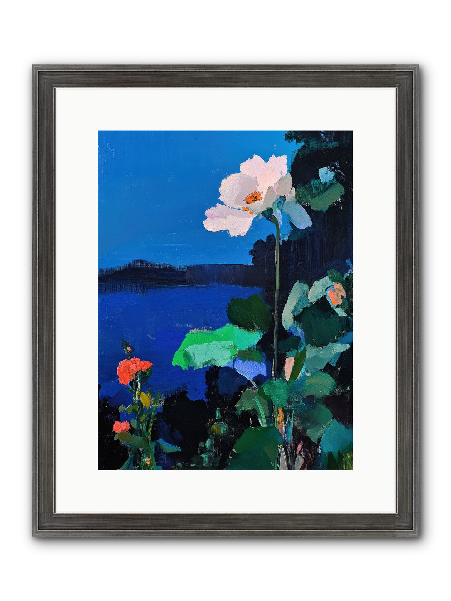 Luminous Reverie Framed Print - Slimwoods Black/Silver 12x16